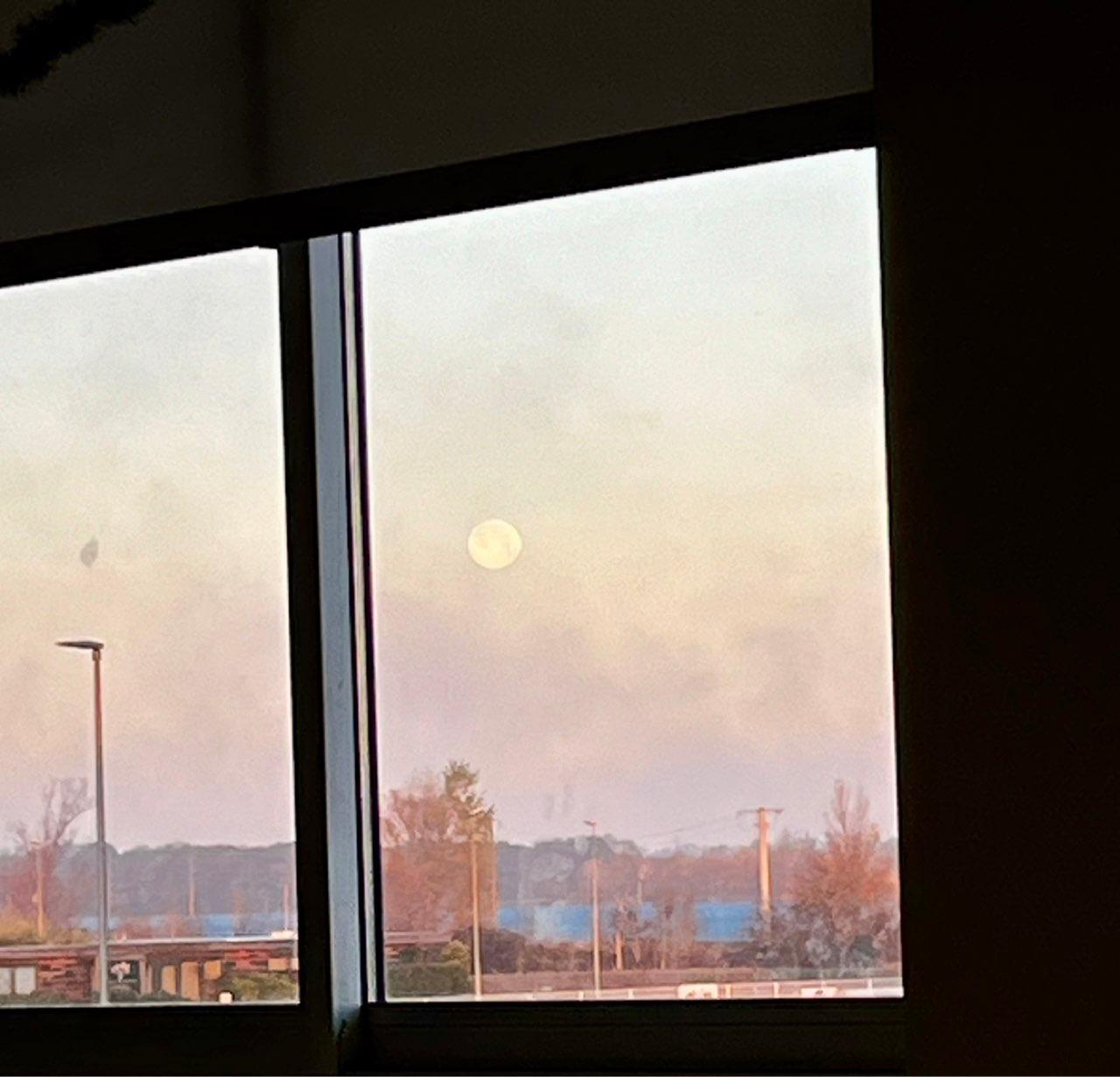 The Moon over Villesèquelande, France — waning gibbous, Lunar Day 17