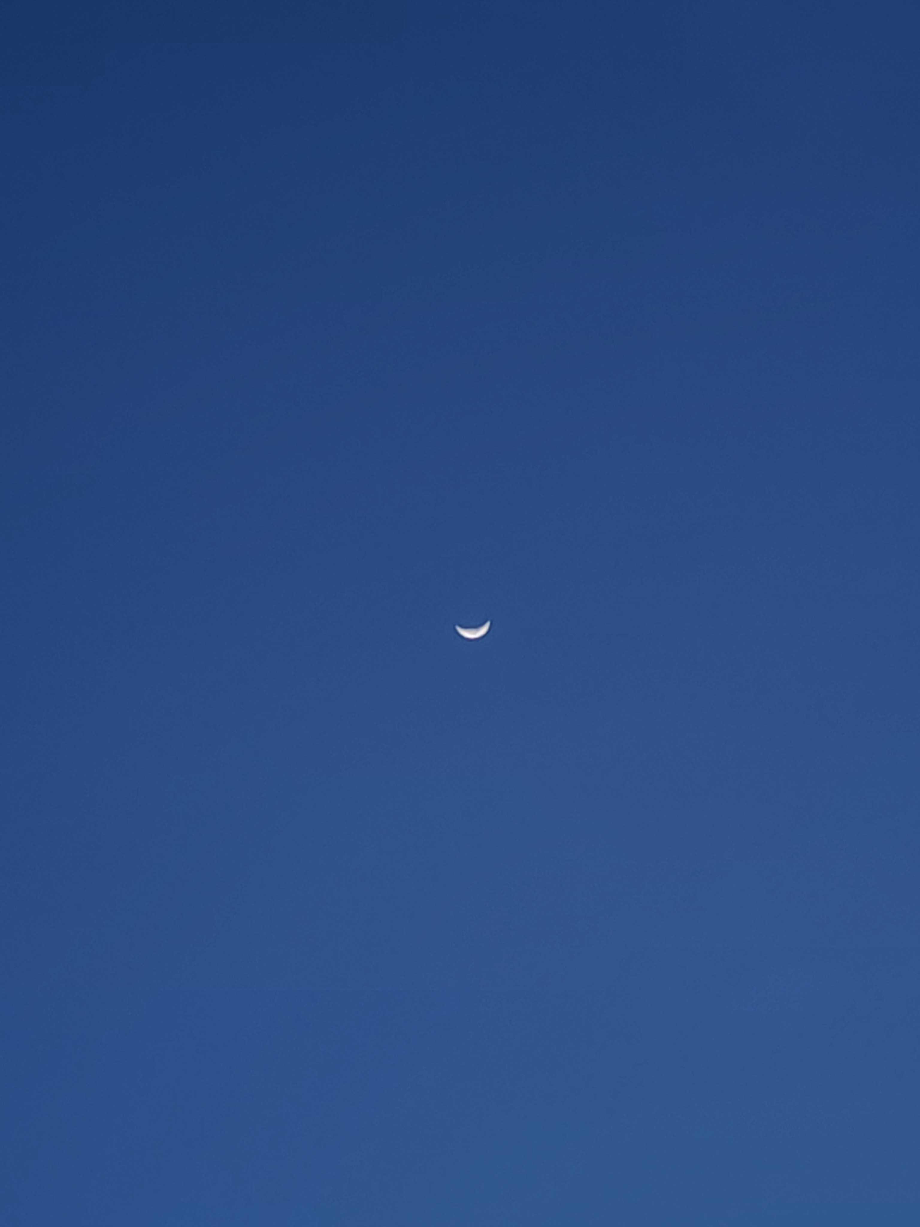 The Moon over Zapopan, México — waxing crescent, Lunar Day 6