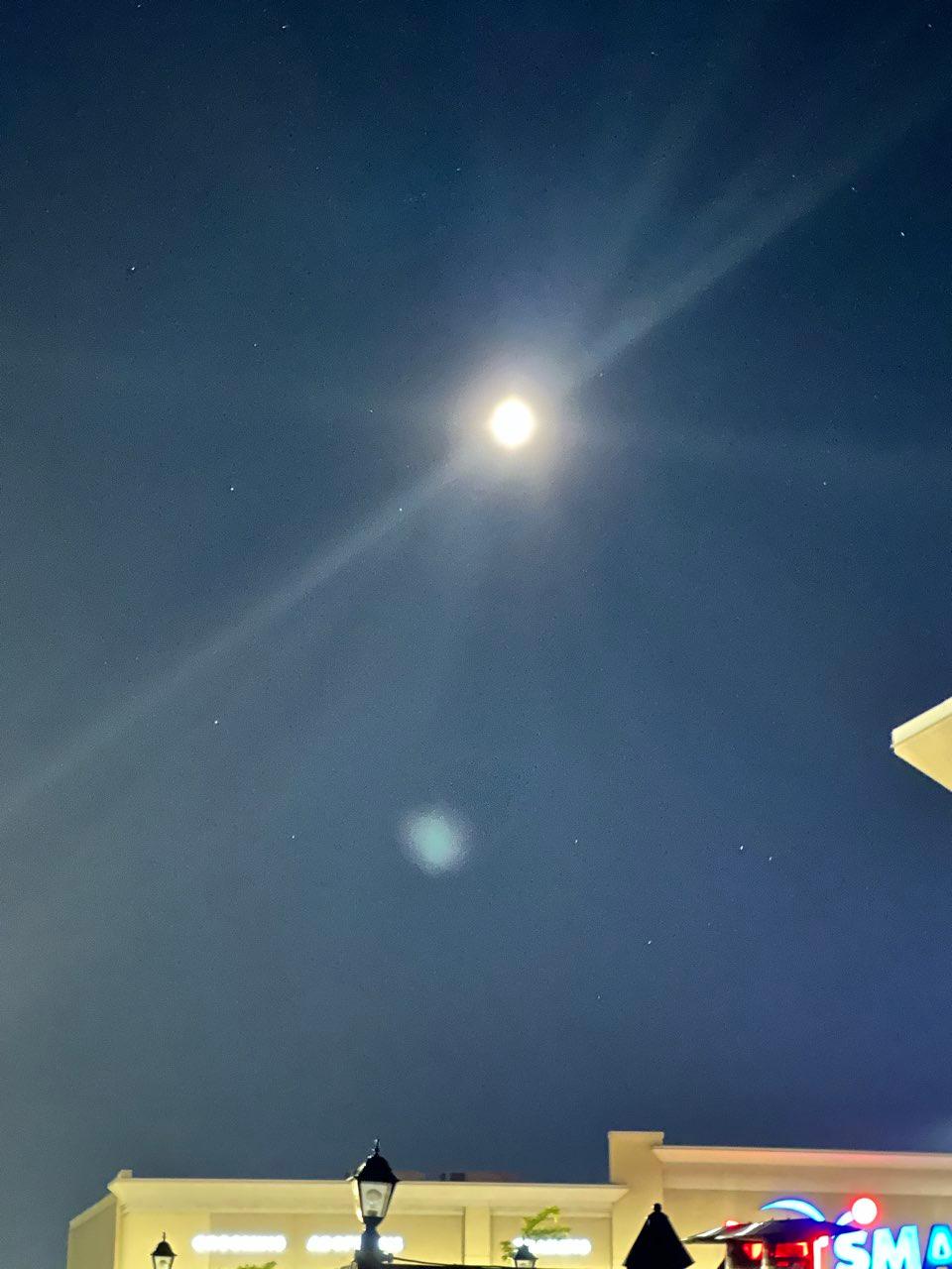 The Moon over Kitchener, Canada — waxing gibbous, Lunar Day 13