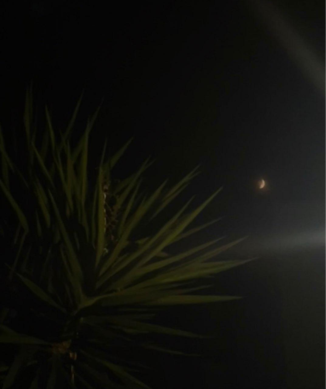 The Moon over Bari, Italy — first quarter, Lunar Day 7