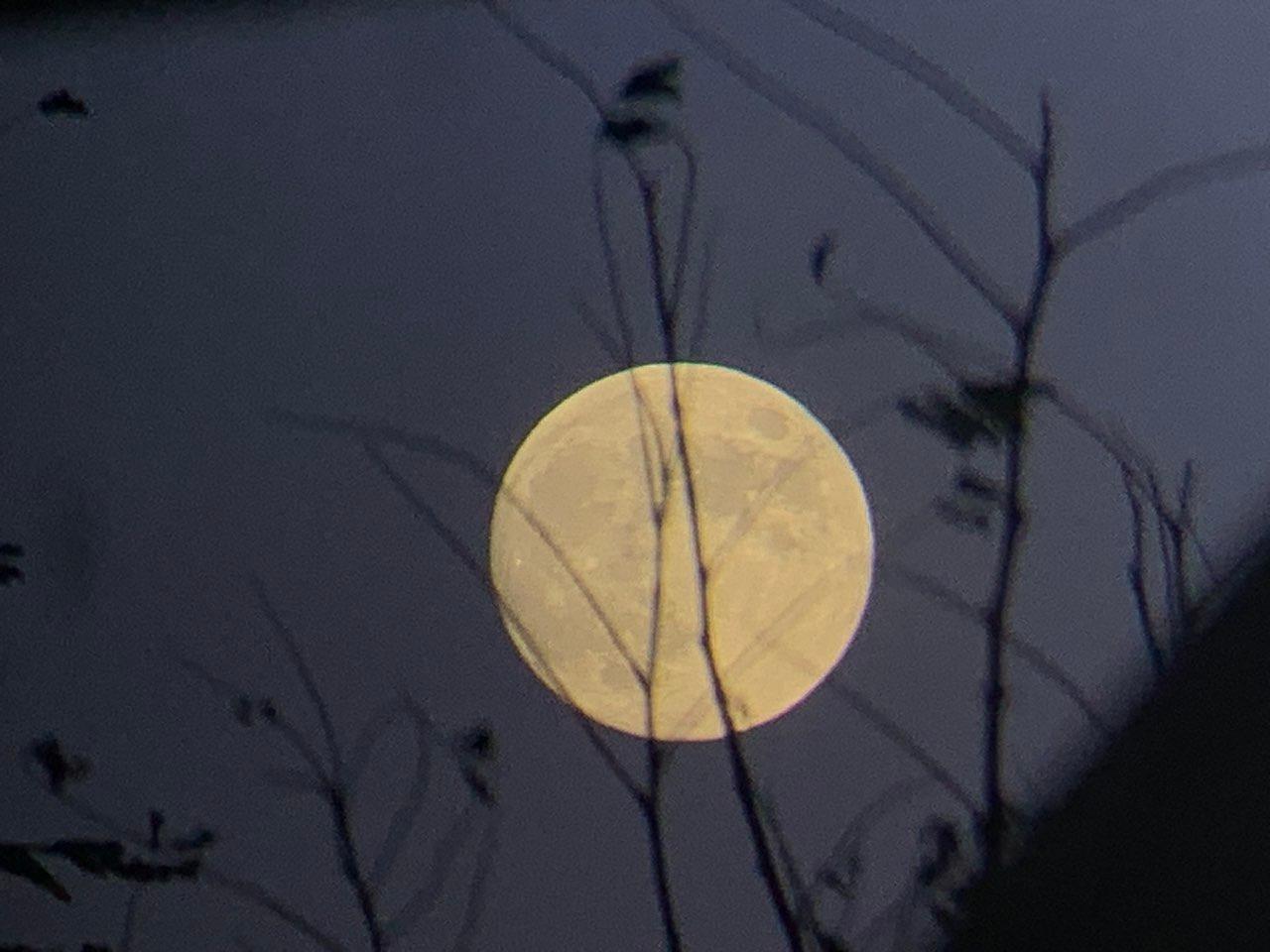 The Moon over Laskod, Hungary — full moon, Lunar Day 14