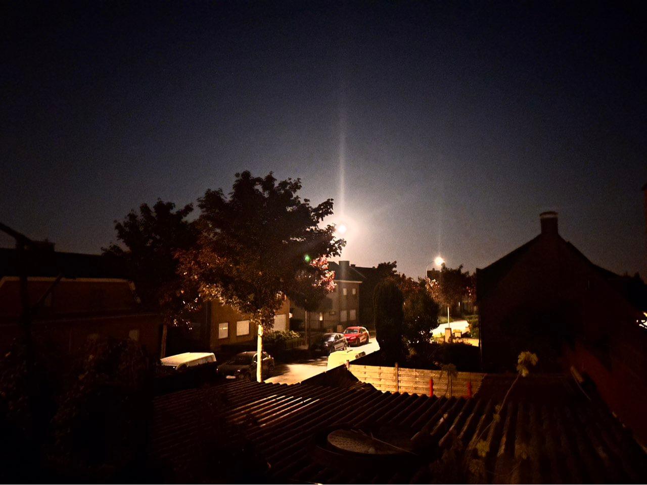 The Moon over Zele, België — waning gibbous, Lunar Day 18