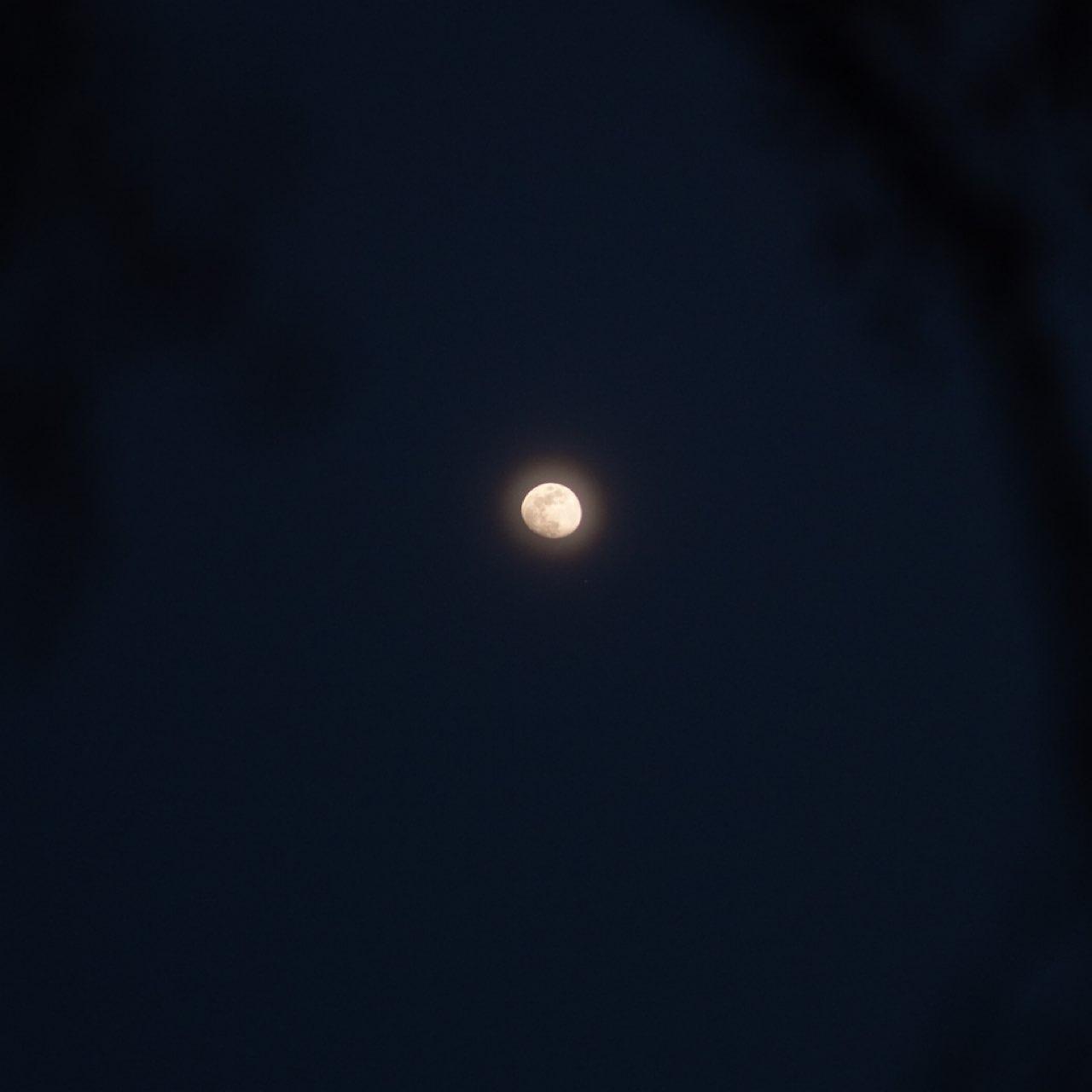 The Moon over Paiporta, España — waxing gibbous, Lunar Day 12