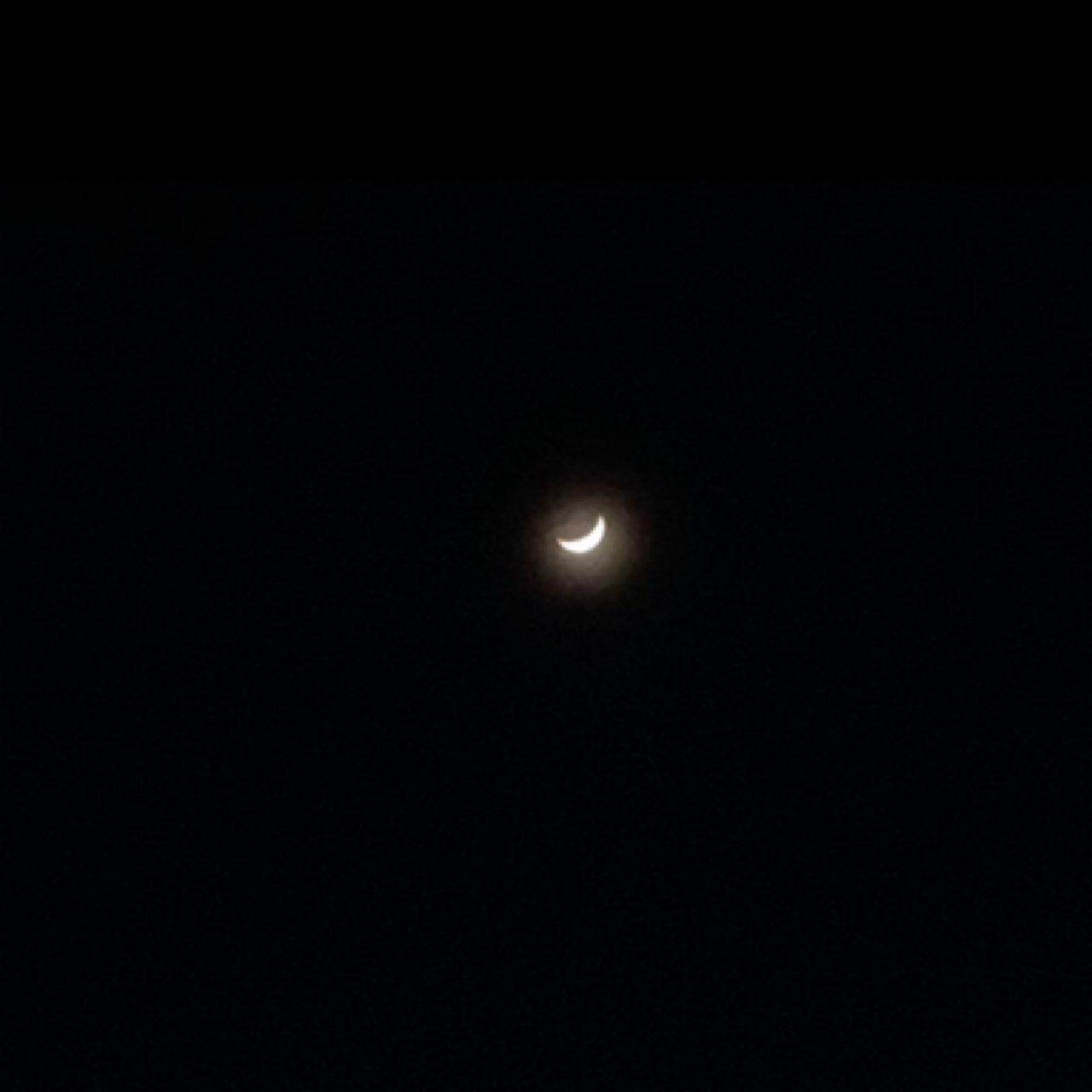 The Moon over Arluno, Italia — waxing crescent, Lunar Day 5
