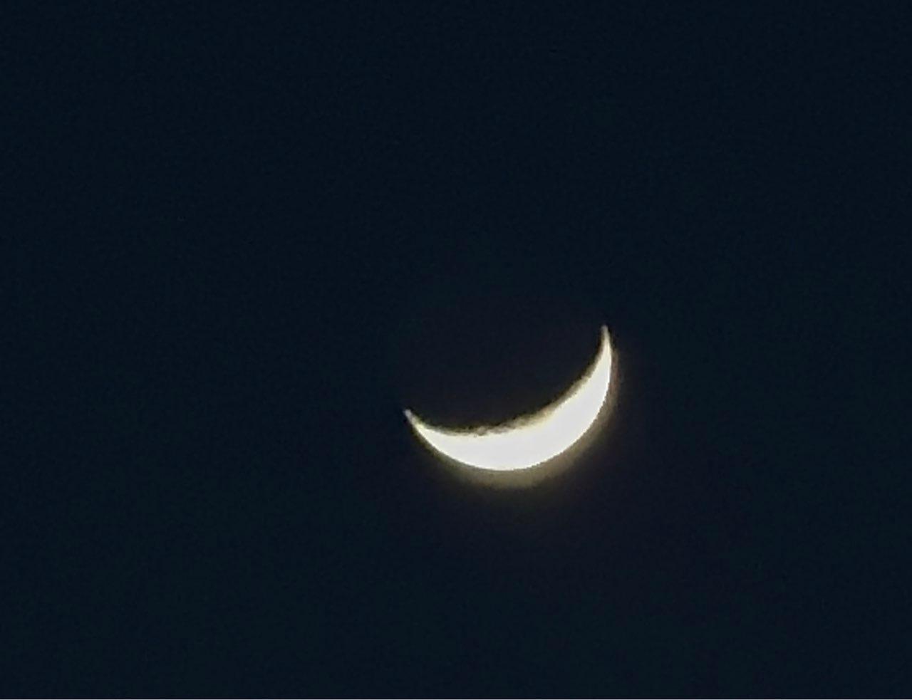 The Moon over Filottrano, Italia — first quarter, Lunar Day 7