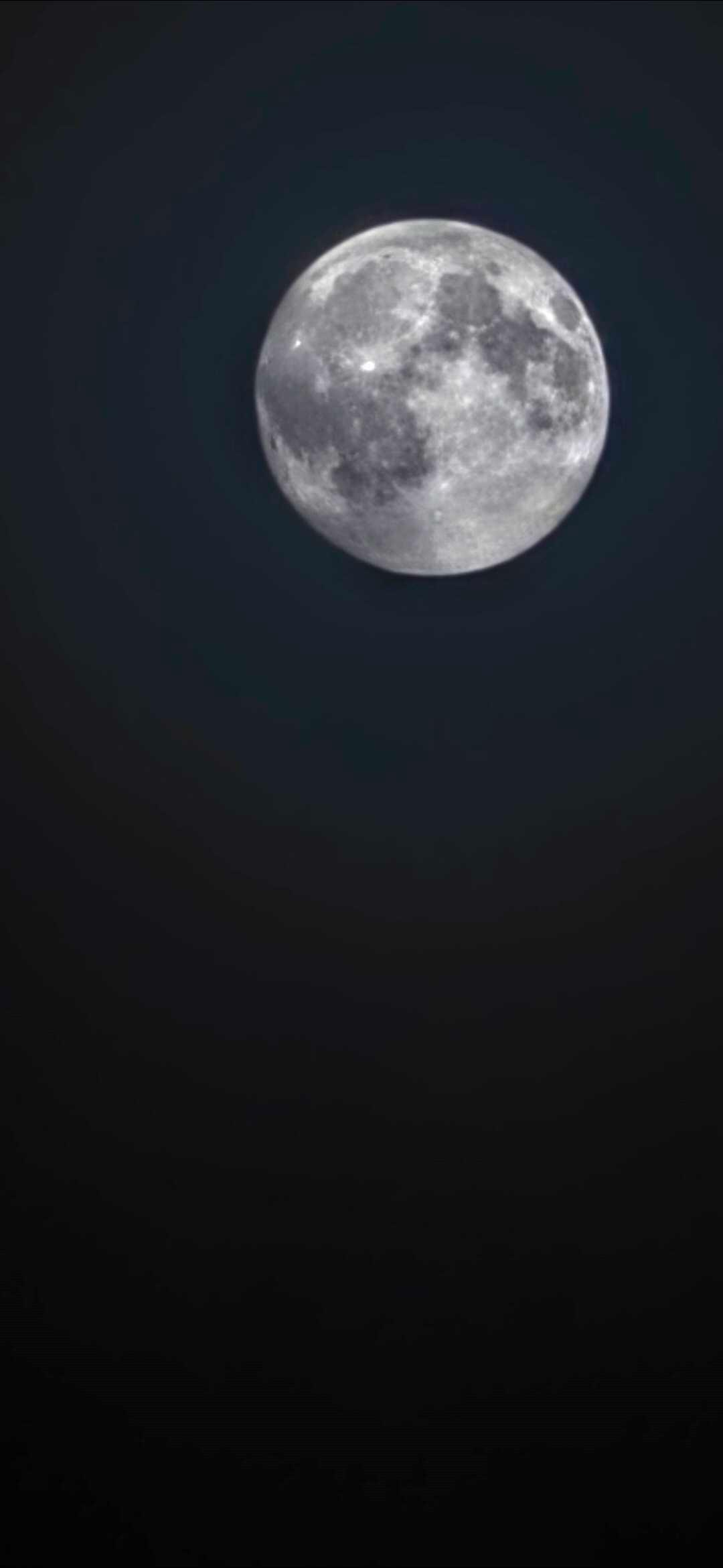 The Moon over Mallusk, United Kingdom — full moon, Lunar Day 14