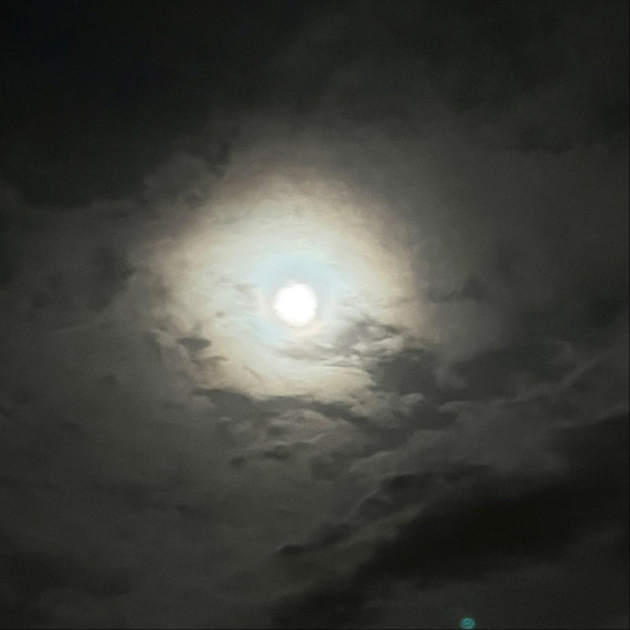 The Moon over Nice, France — full moon, Lunar Day 16