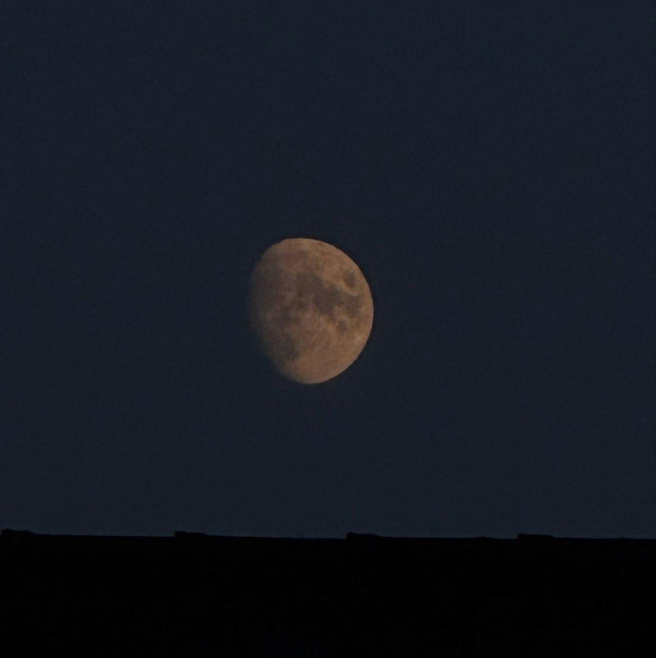 The Moon over Belfast, United Kingdom — waxing gibbous, Lunar Day 12