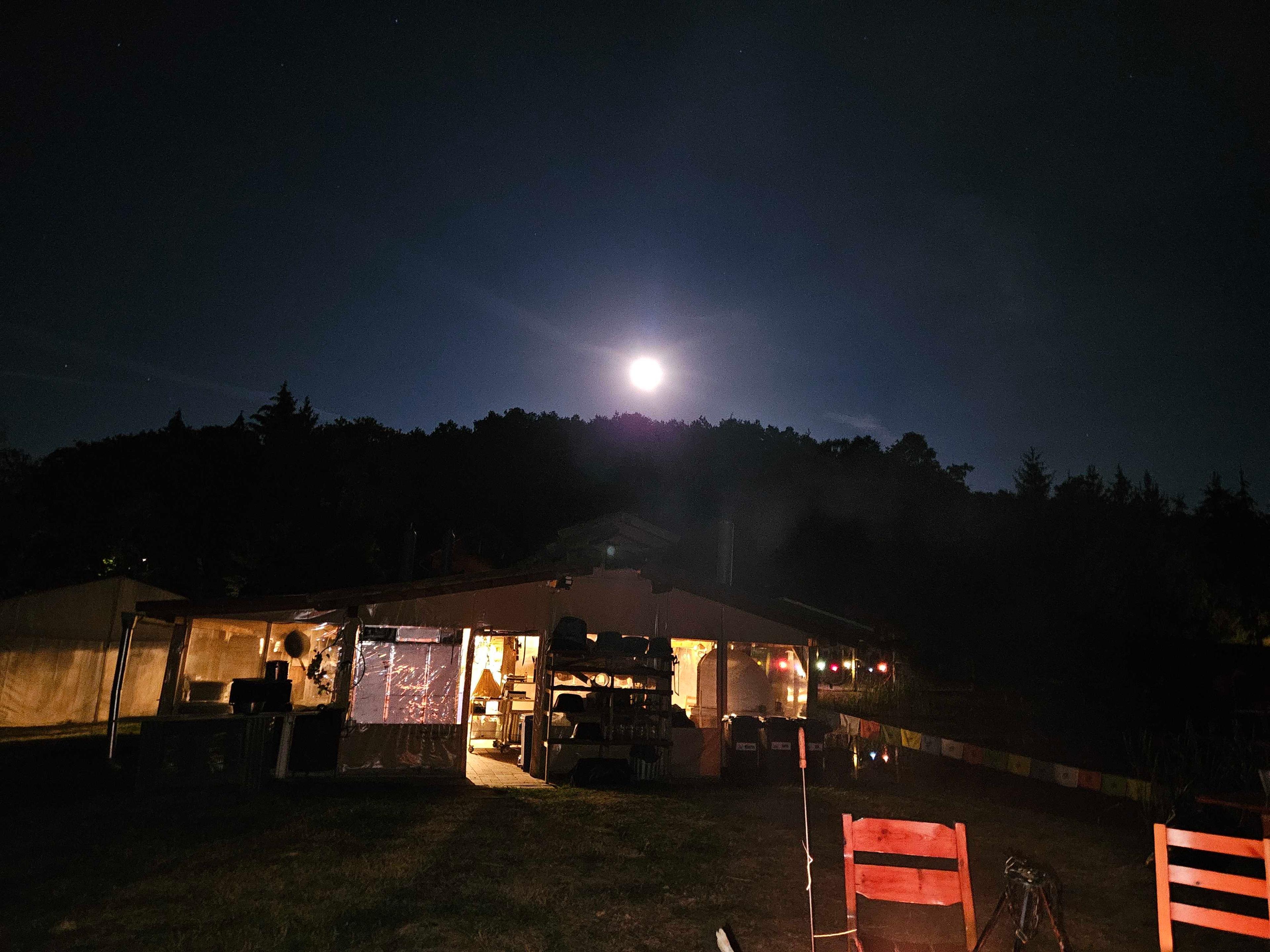 The Moon over Hungary — full moon, Lunar Day 17