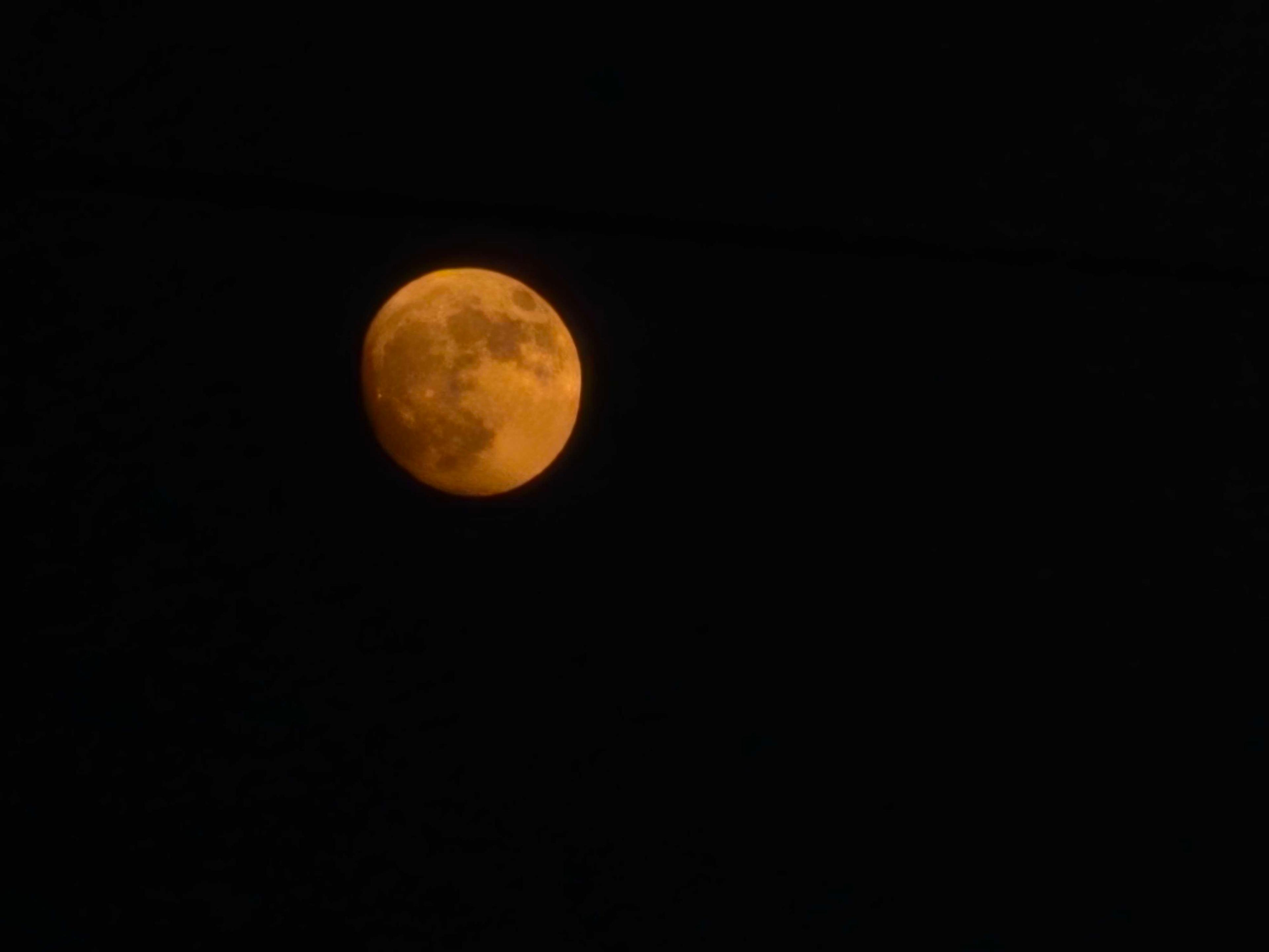 The Moon over Belton, United States — waxing gibbous, Lunar Day 14