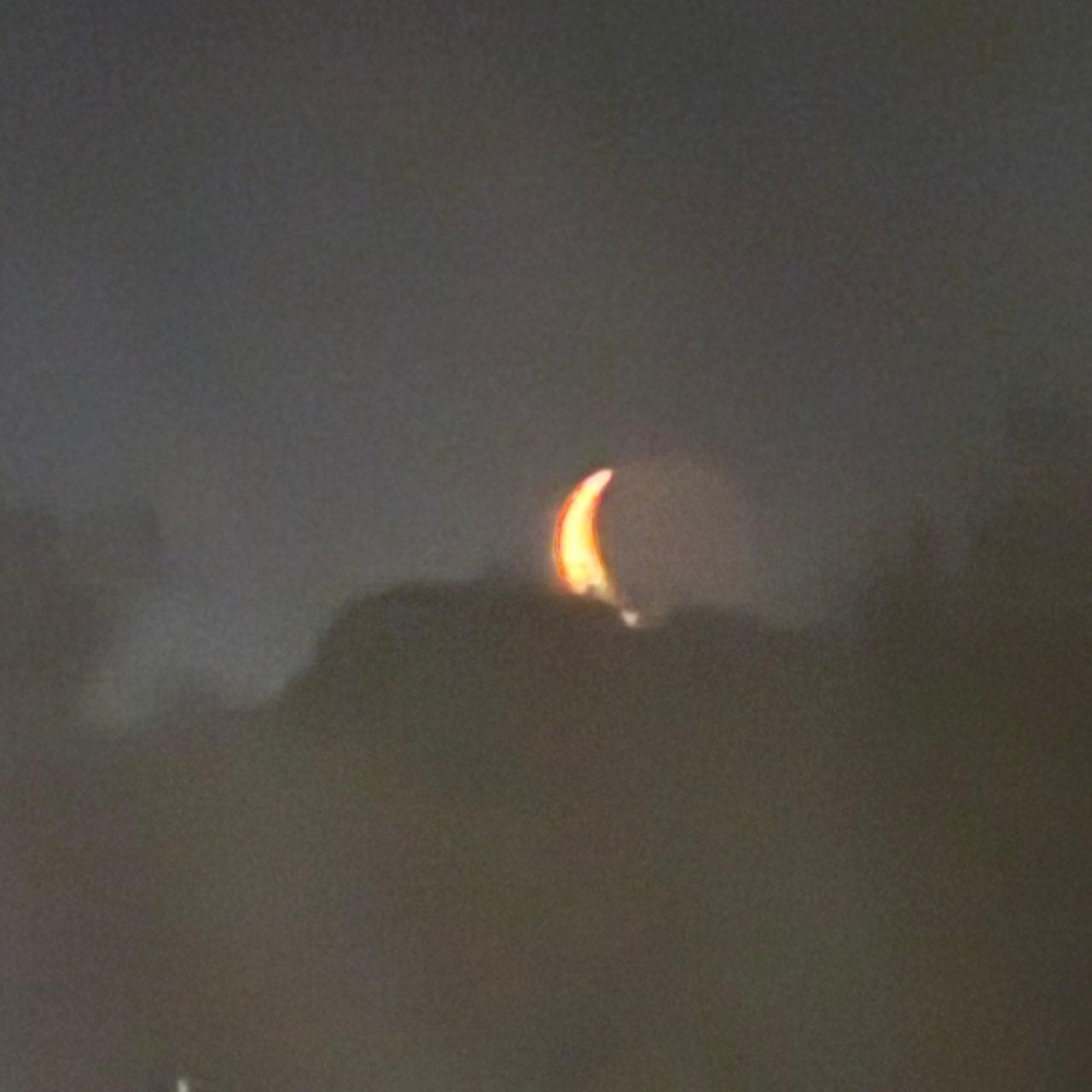 The Moon over Andrews Farm, Australia — waxing crescent, Lunar Day 4