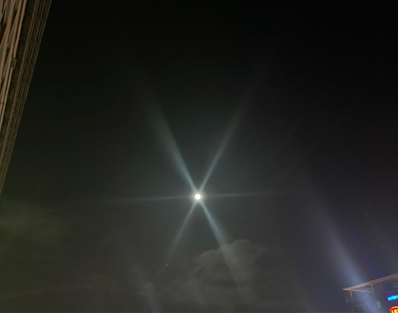 The Moon over Chemnitz, Deutschland — full moon, Lunar Day 15