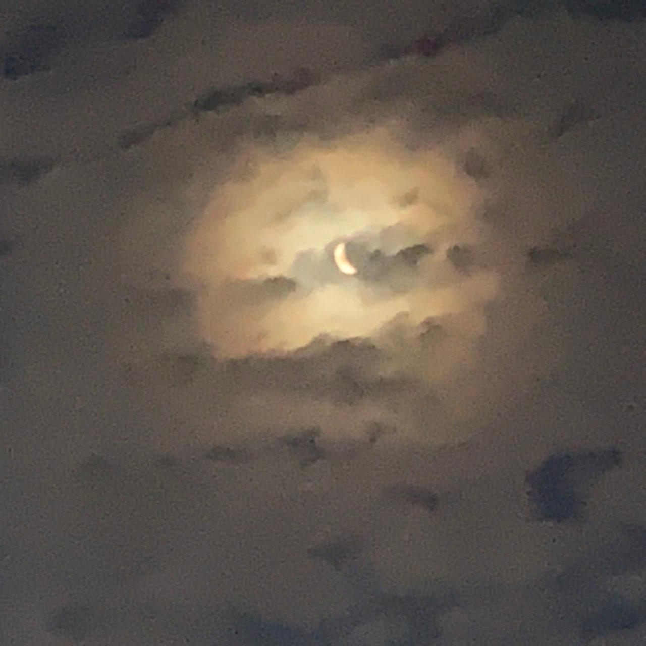The Moon over Paddington, Australia — first quarter, Lunar Day 6