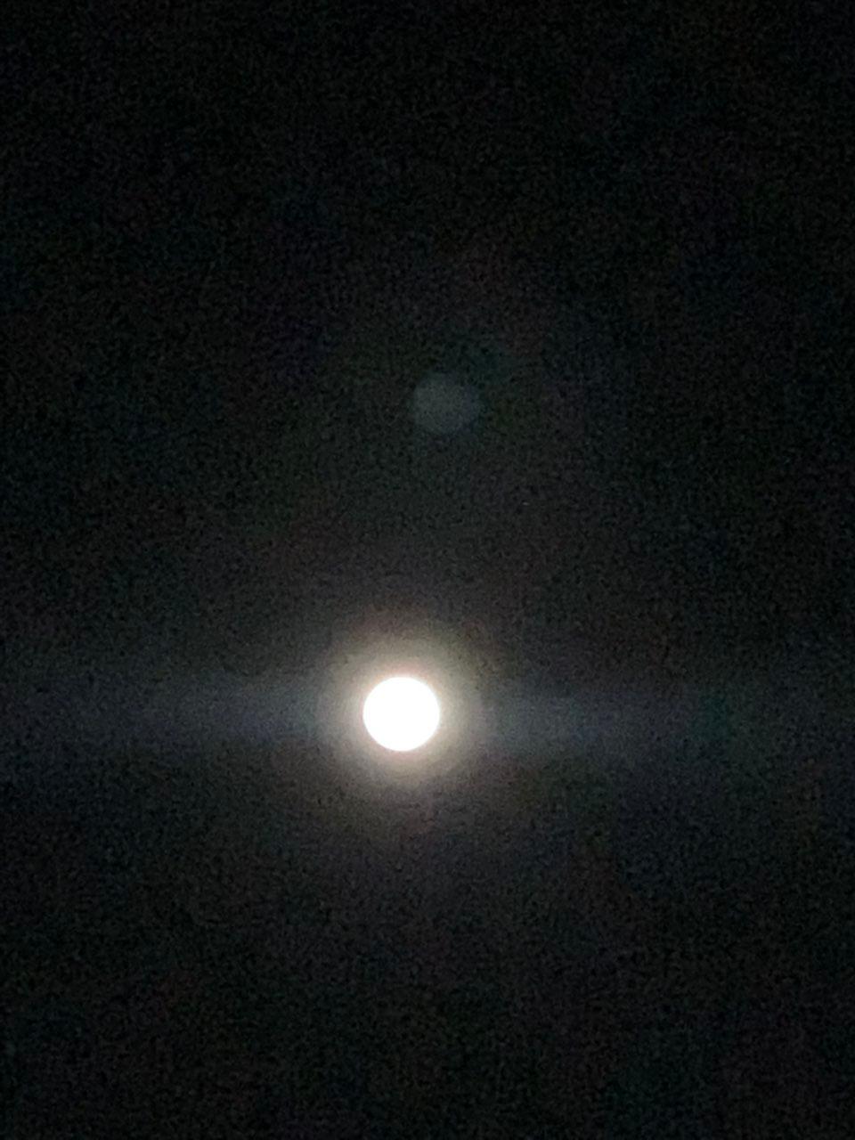 The Moon over Temiskaming Shores, Canada — full moon, Lunar Day 16