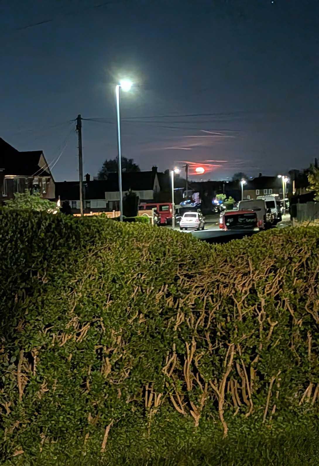 The Moon over St Helens, United Kingdom — full moon, Lunar Day 17