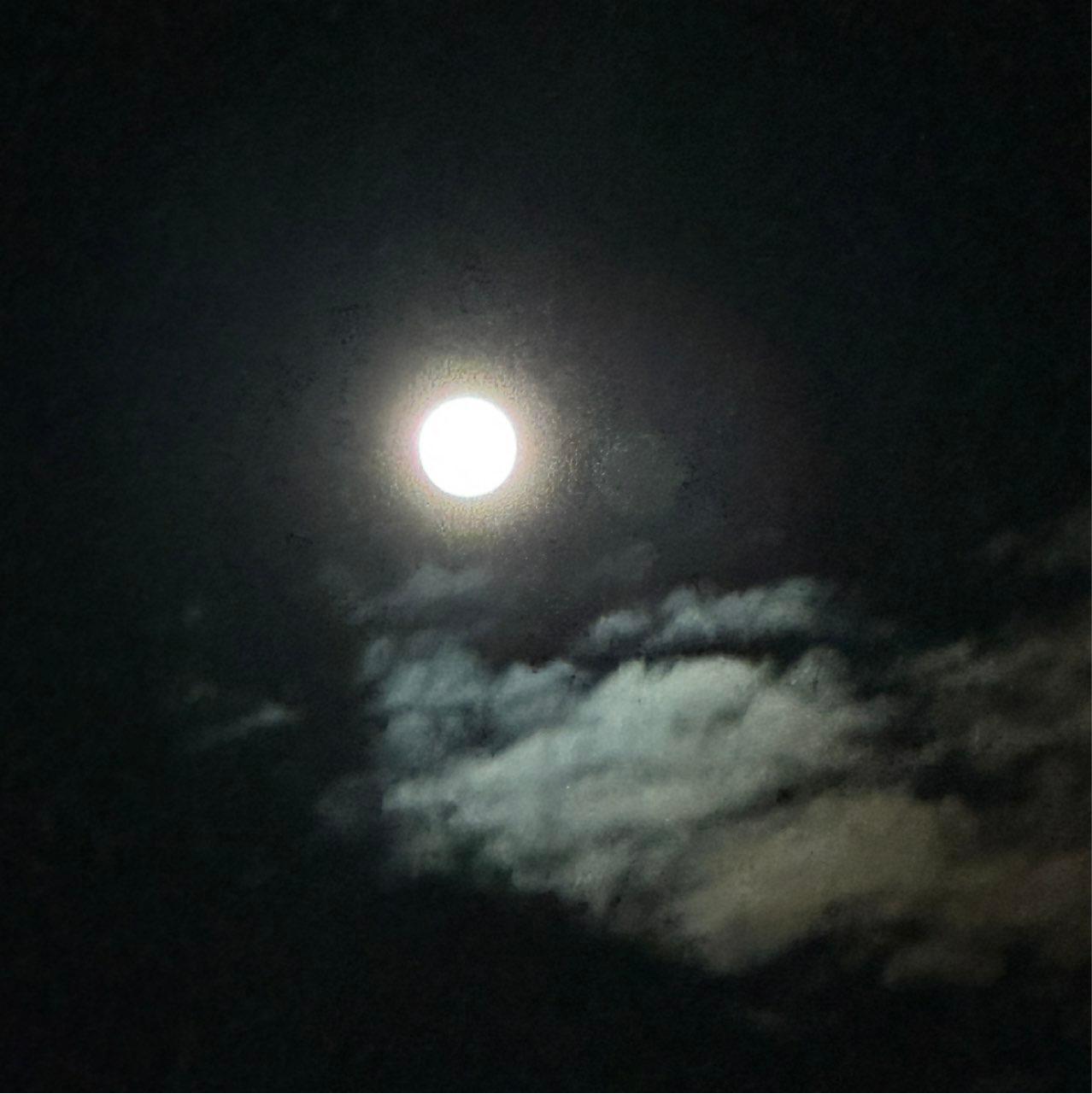 The Moon over Sandnes, Norway — full moon, Lunar Day 15