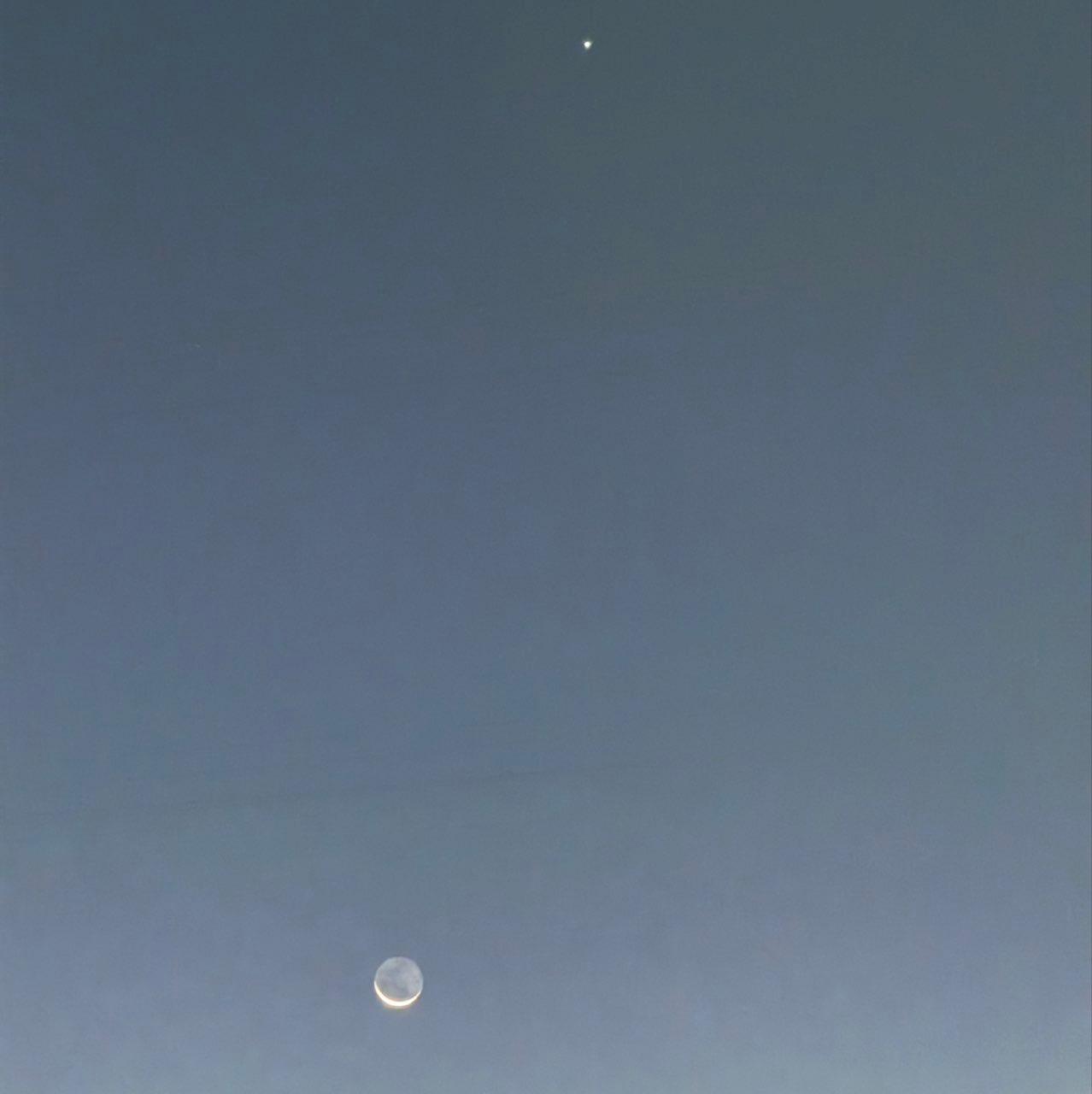 The Moon over Frisco, United States — new moon, Lunar Day 28
