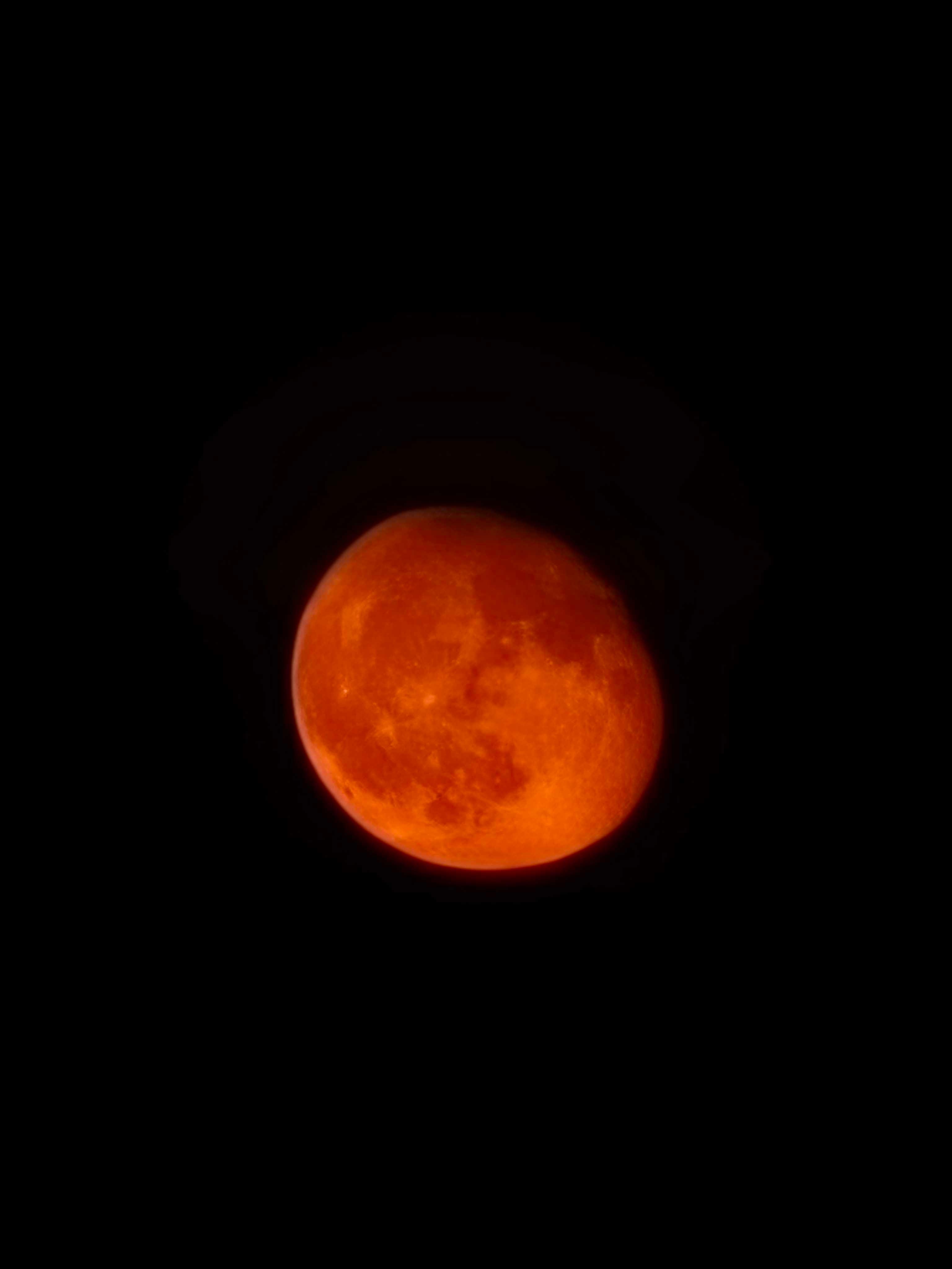 The Moon over Siedlce, Polska — waning gibbous, Lunar Day 18