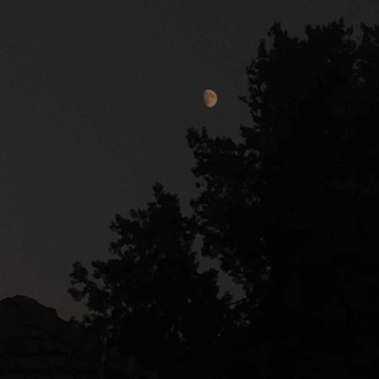 The Moon over Constanța, România — waxing gibbous, Lunar Day 12