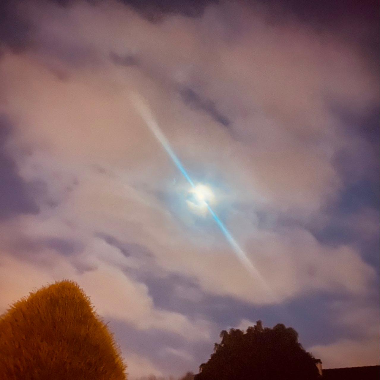 The Moon over Violaines, France — last quarter, Lunar Day 22