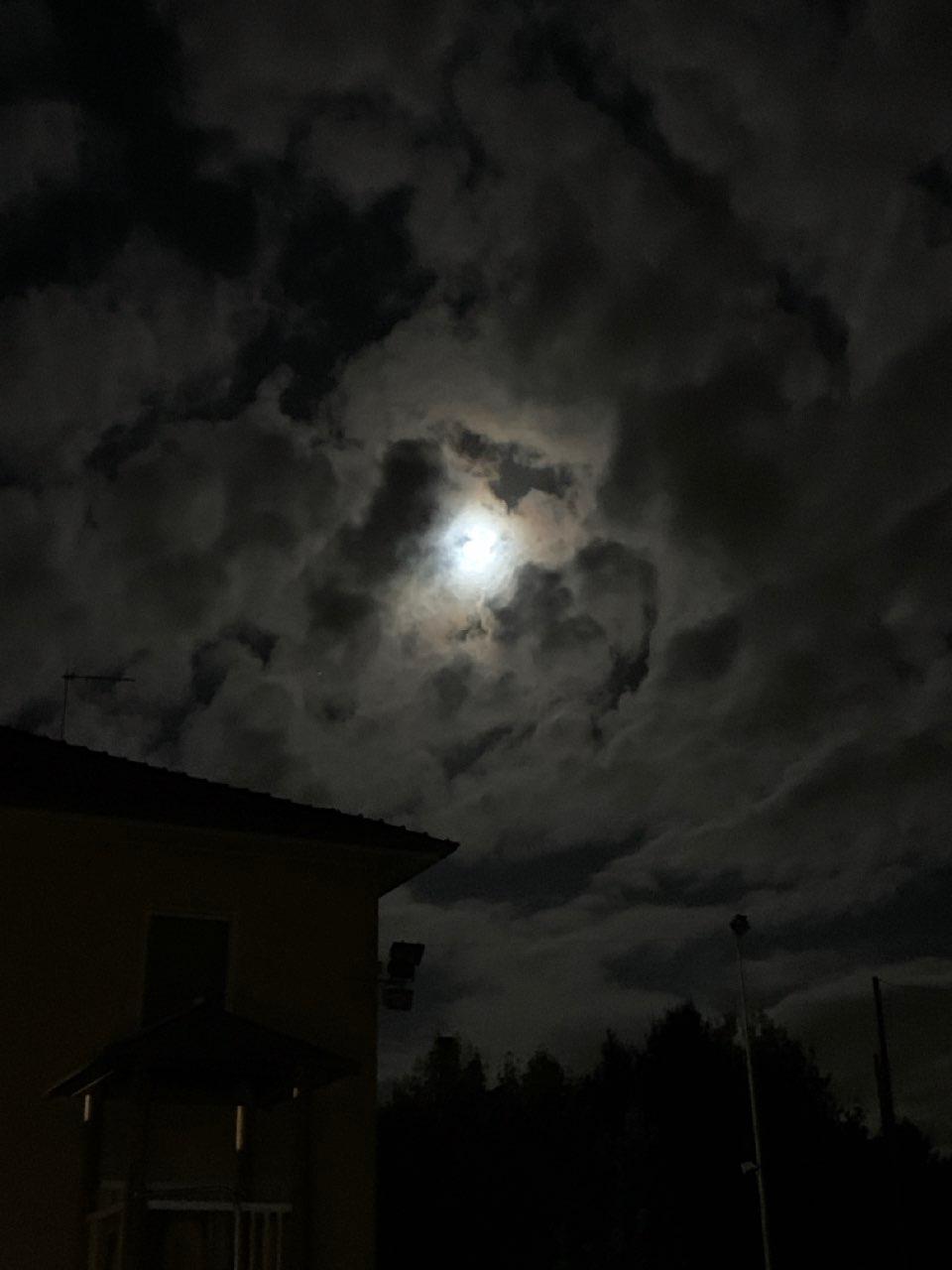 The Moon over Lecco, Italy — full moon, Lunar Day 15