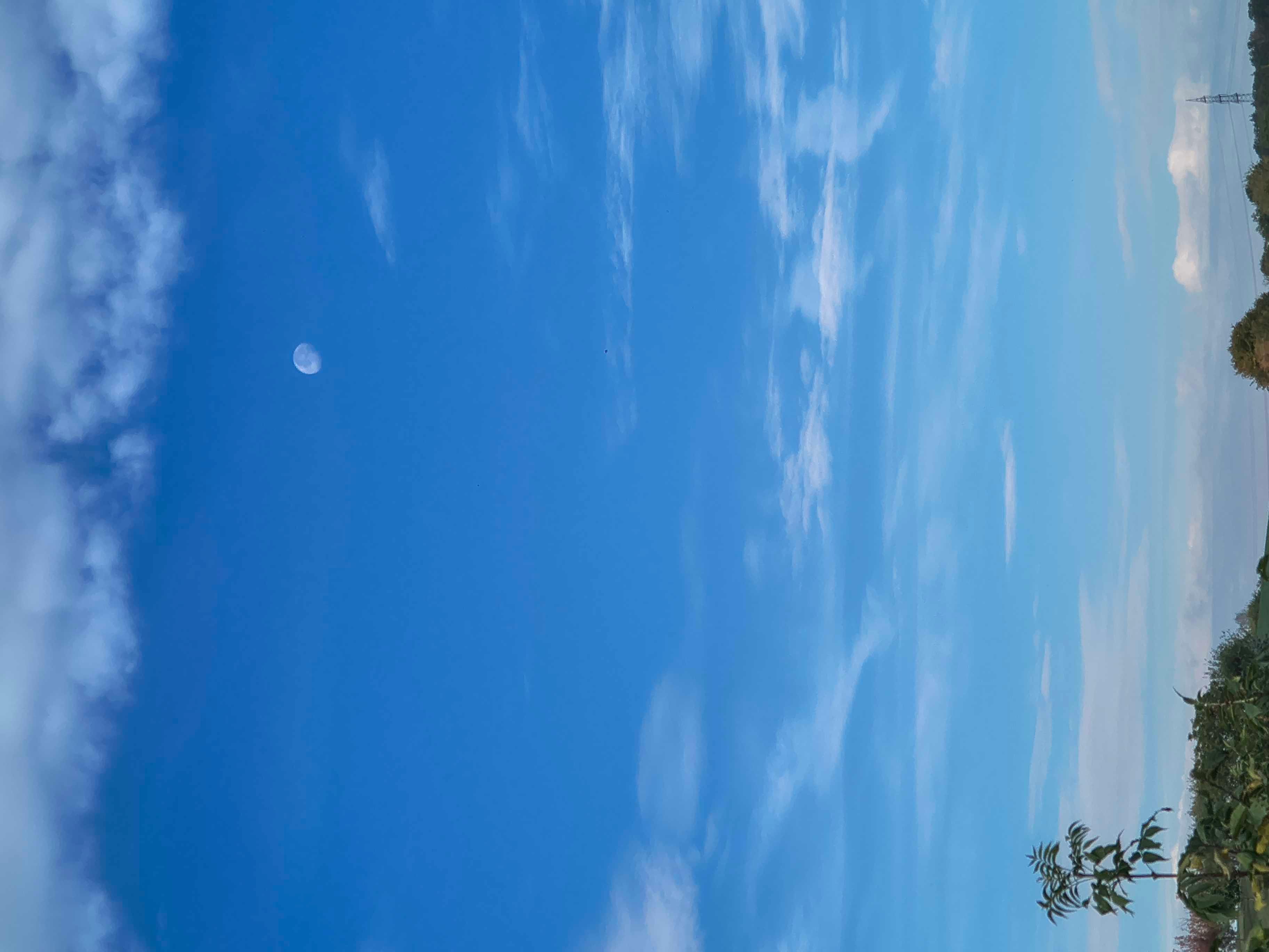 The Moon over Ditzingen, Niemcy — waning gibbous, Lunar Day 20