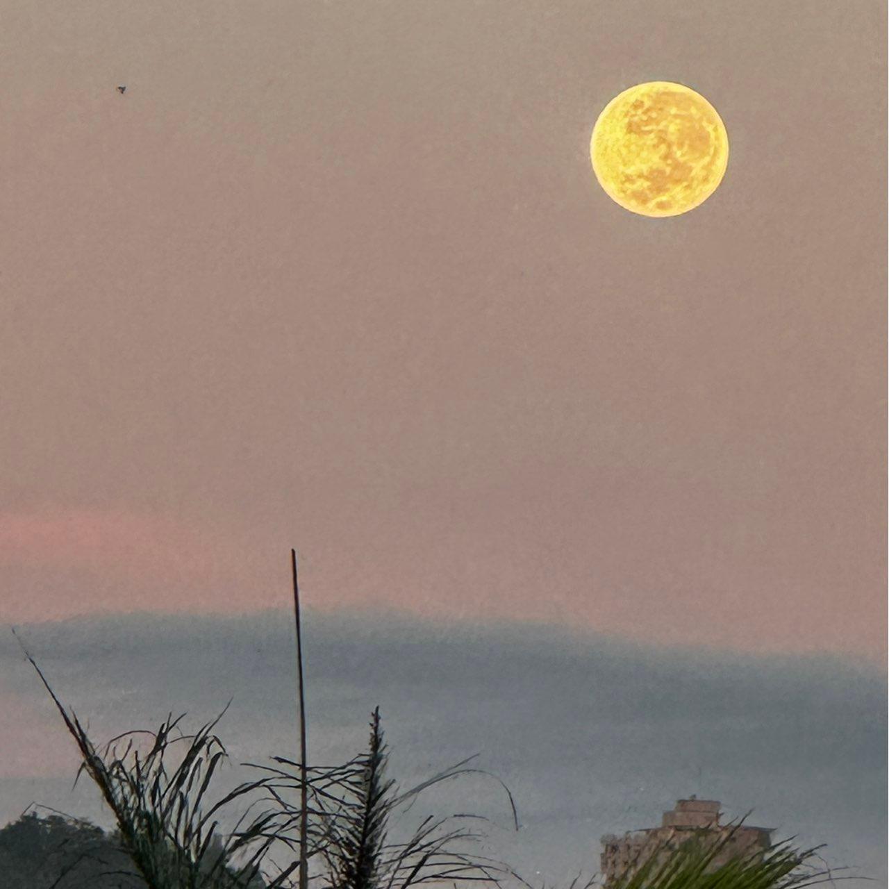 The Moon over Valencia, Venezuela — full moon, Lunar Day 16