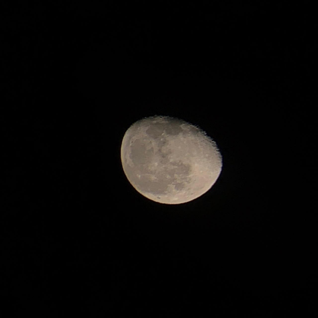 The Moon over Laskod, Hungary — waning gibbous, Lunar Day 19
