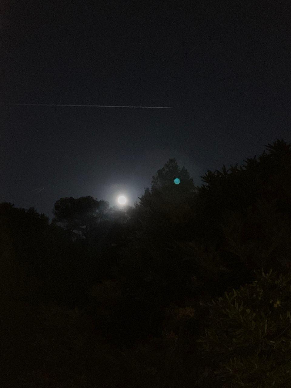 The Moon over Sant Cugat del Vallès, España — full moon, Lunar Day 15