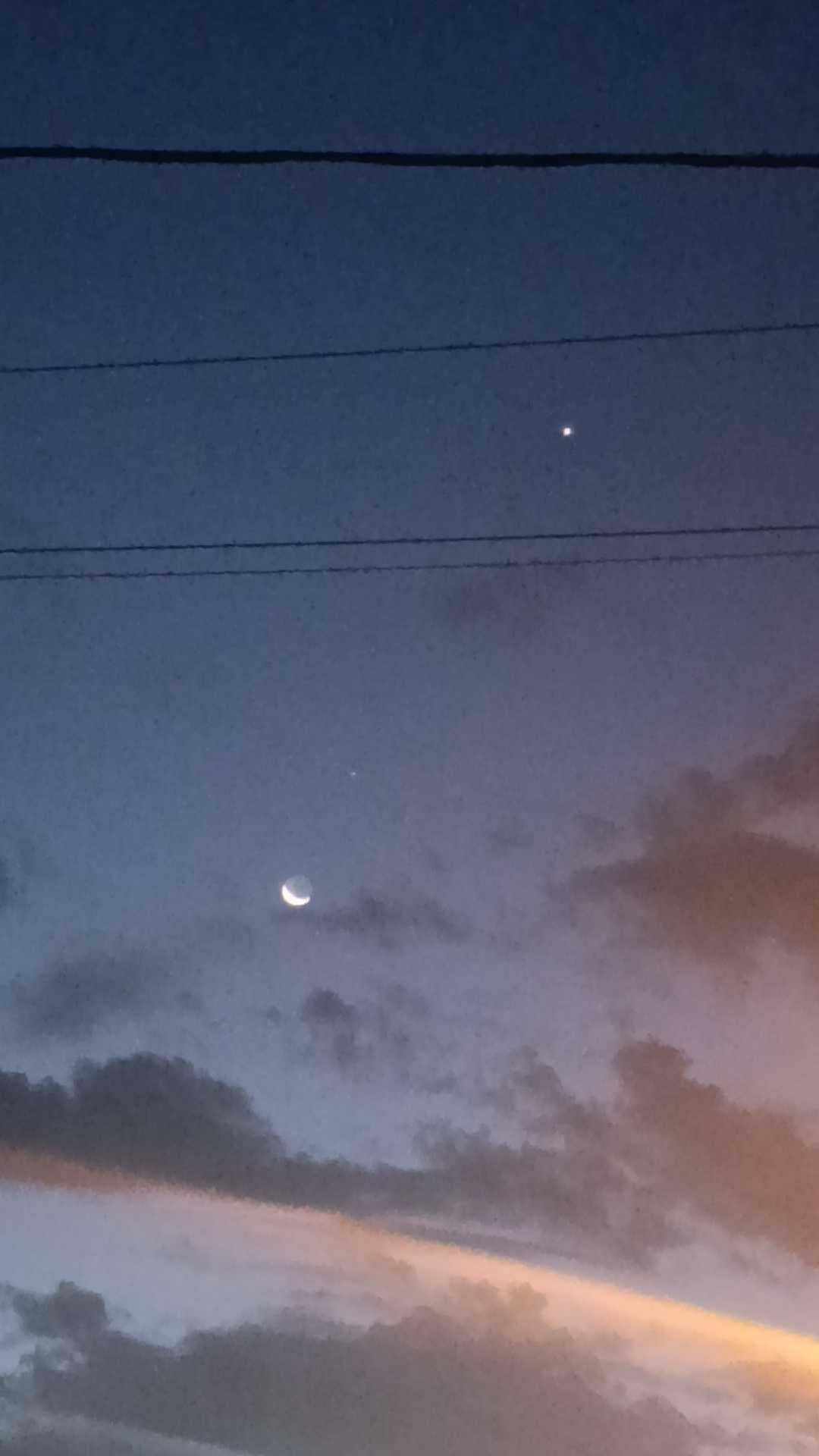 The Moon over Lisandro Olmos, Argentina — waxing crescent, Lunar Day 4