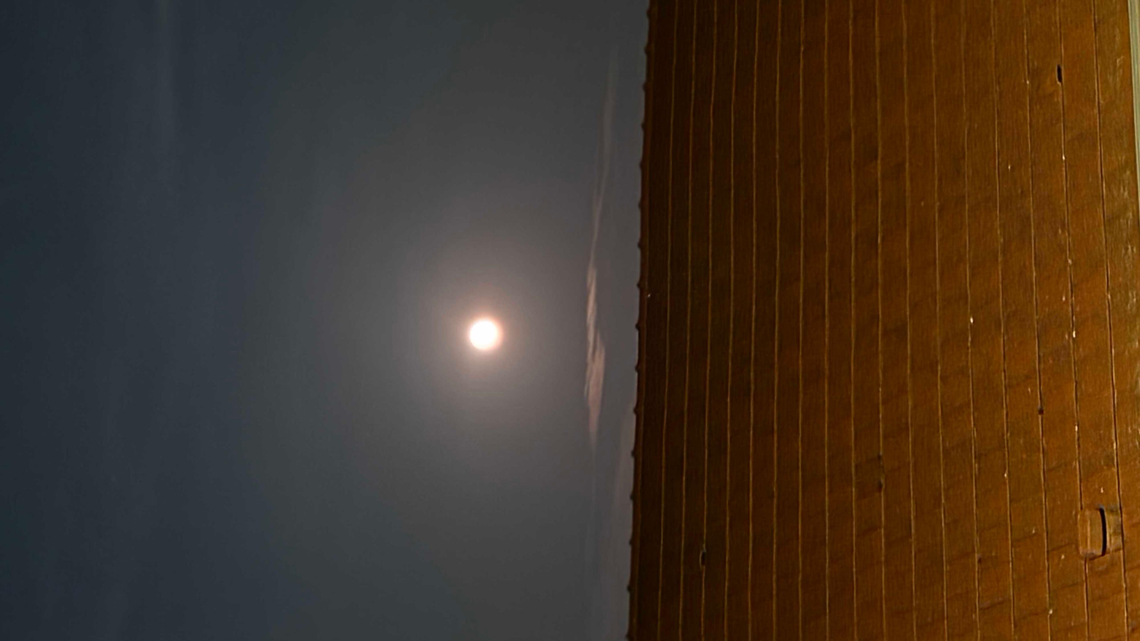 The Moon over Pannes, France — full moon, Lunar Day 17