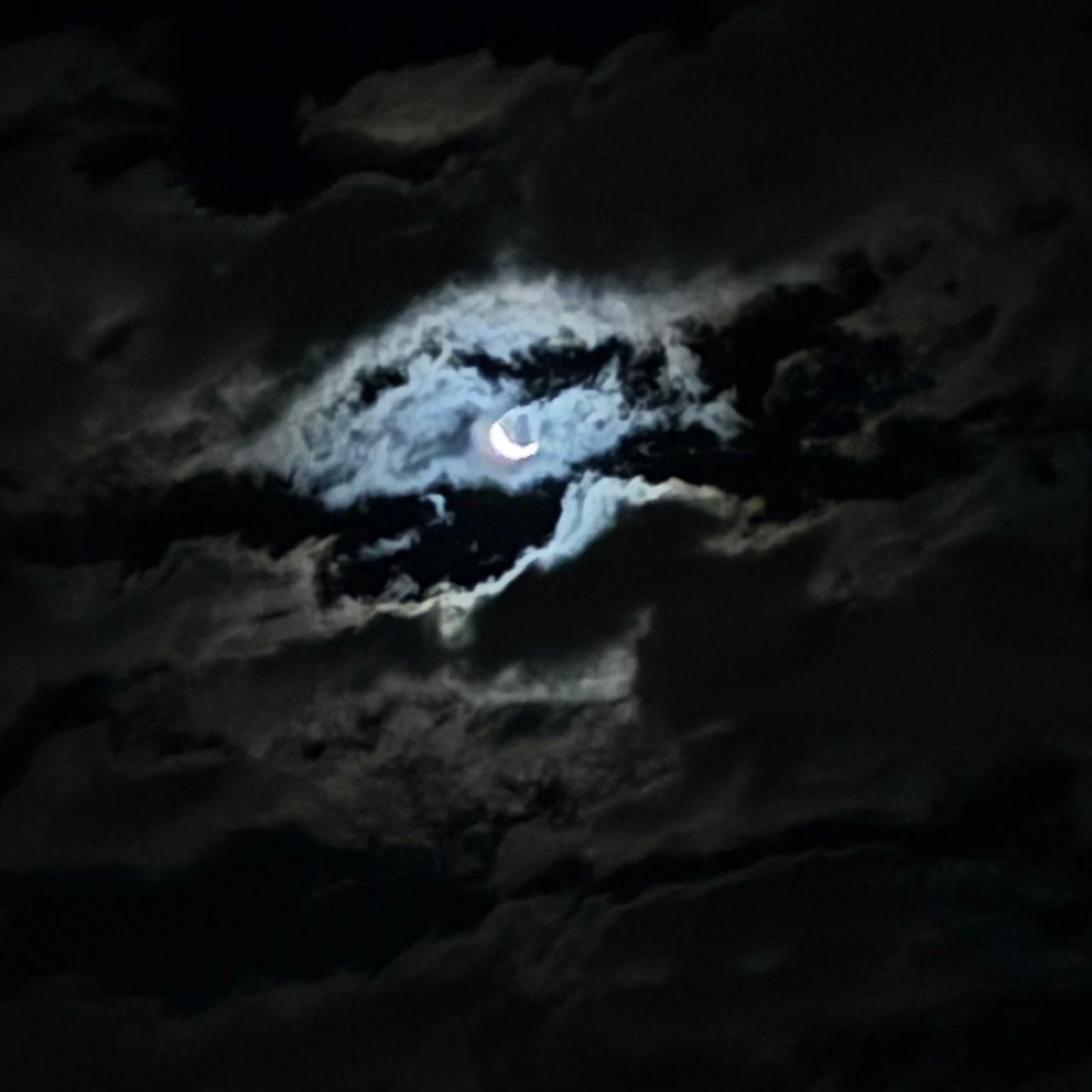 The Moon over Strathcona County, Canada — waning crescent, Lunar Day 28