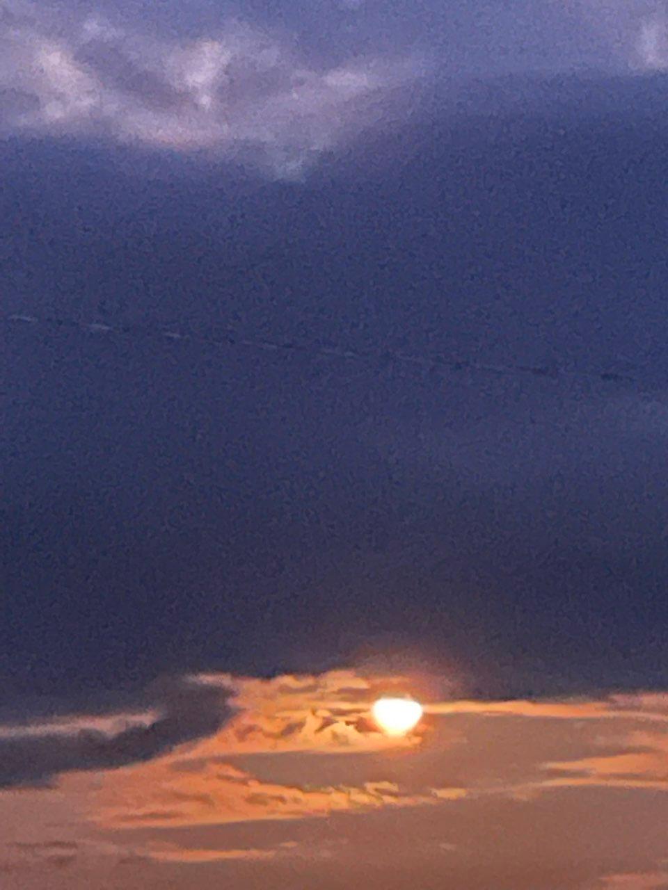 The Moon over Ķekava, Latvia — full moon, Lunar Day 16