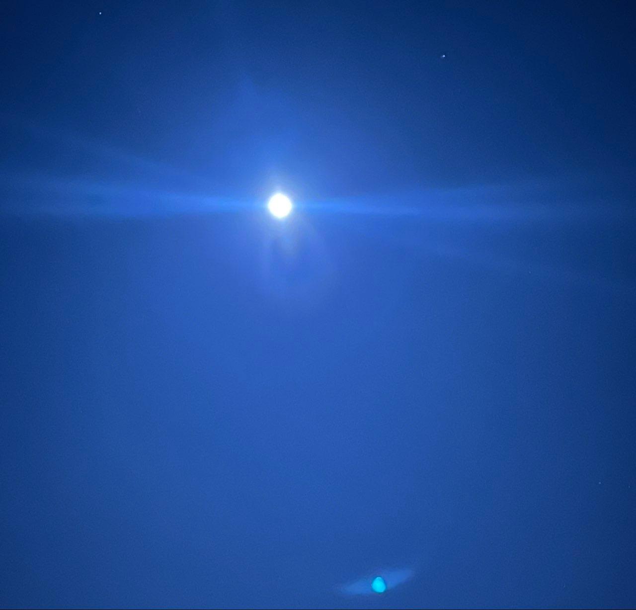 The Moon over Nice, France — full moon, Lunar Day 16