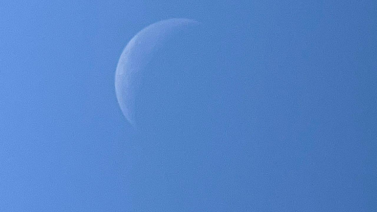The Moon over Mahón, España — waning crescent, Lunar Day 25