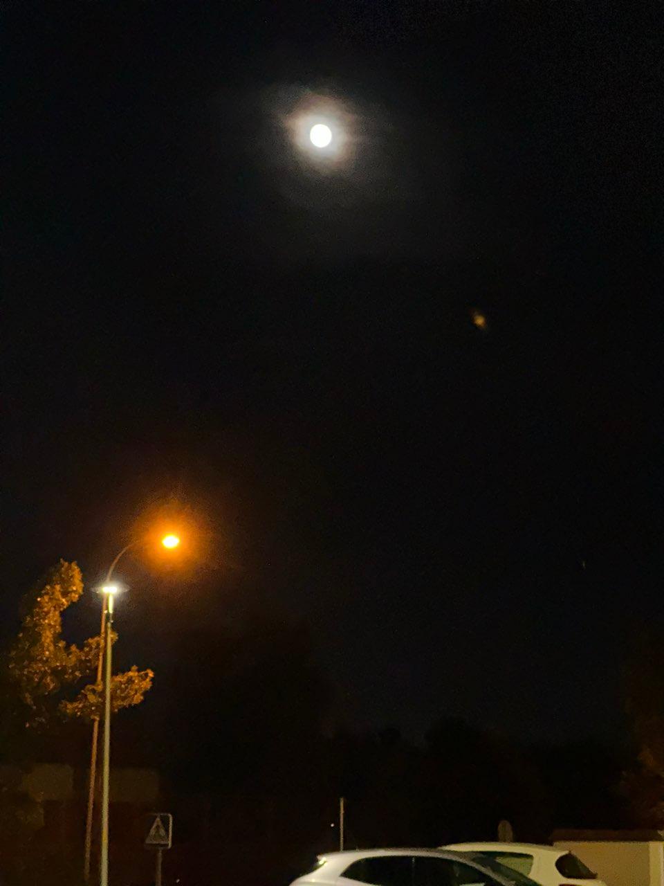 The Moon over Leganés, España — full moon, Lunar Day 14