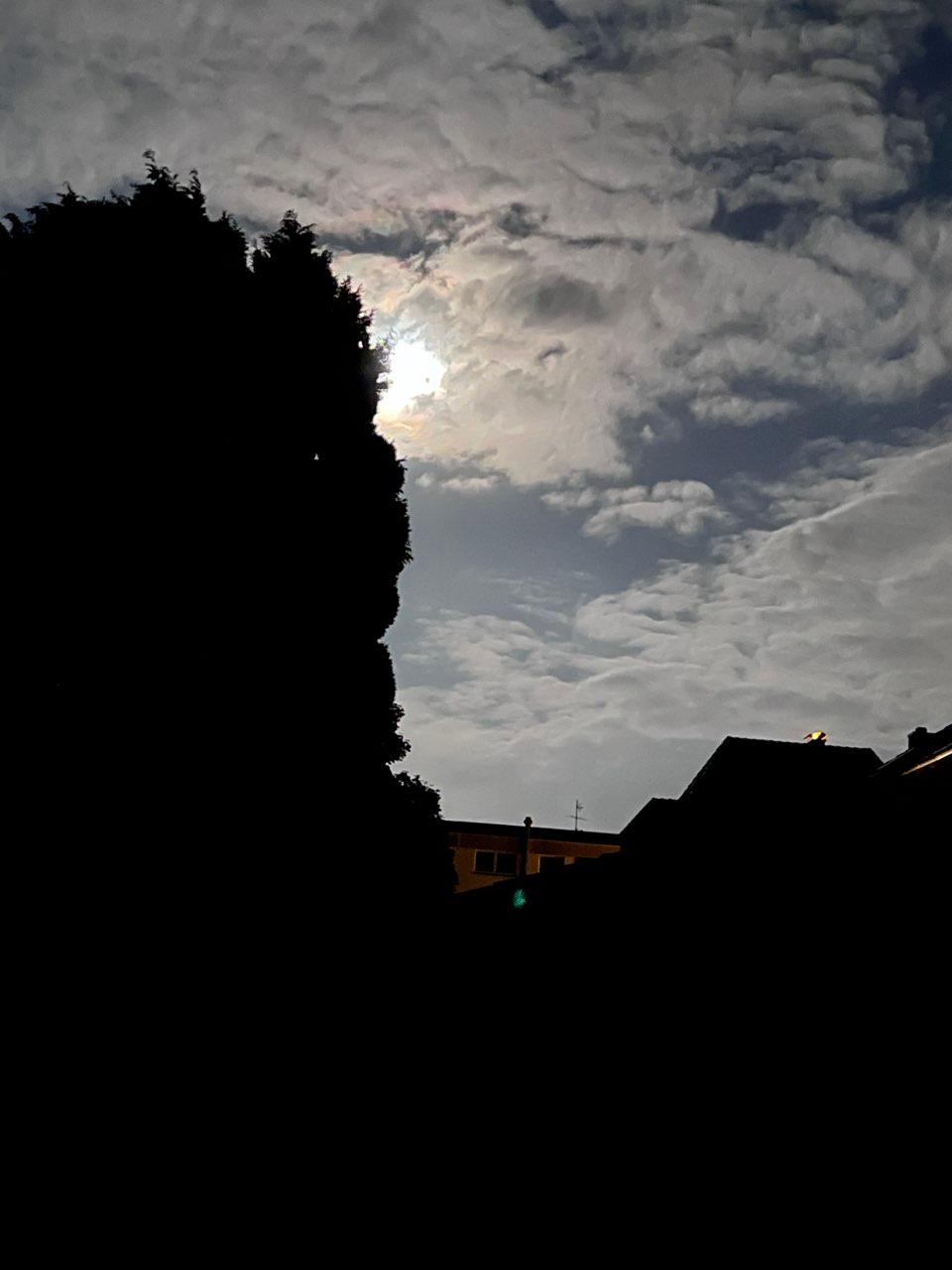 The Moon over Bielefeld, Deutschland — waning crescent, Lunar Day 26