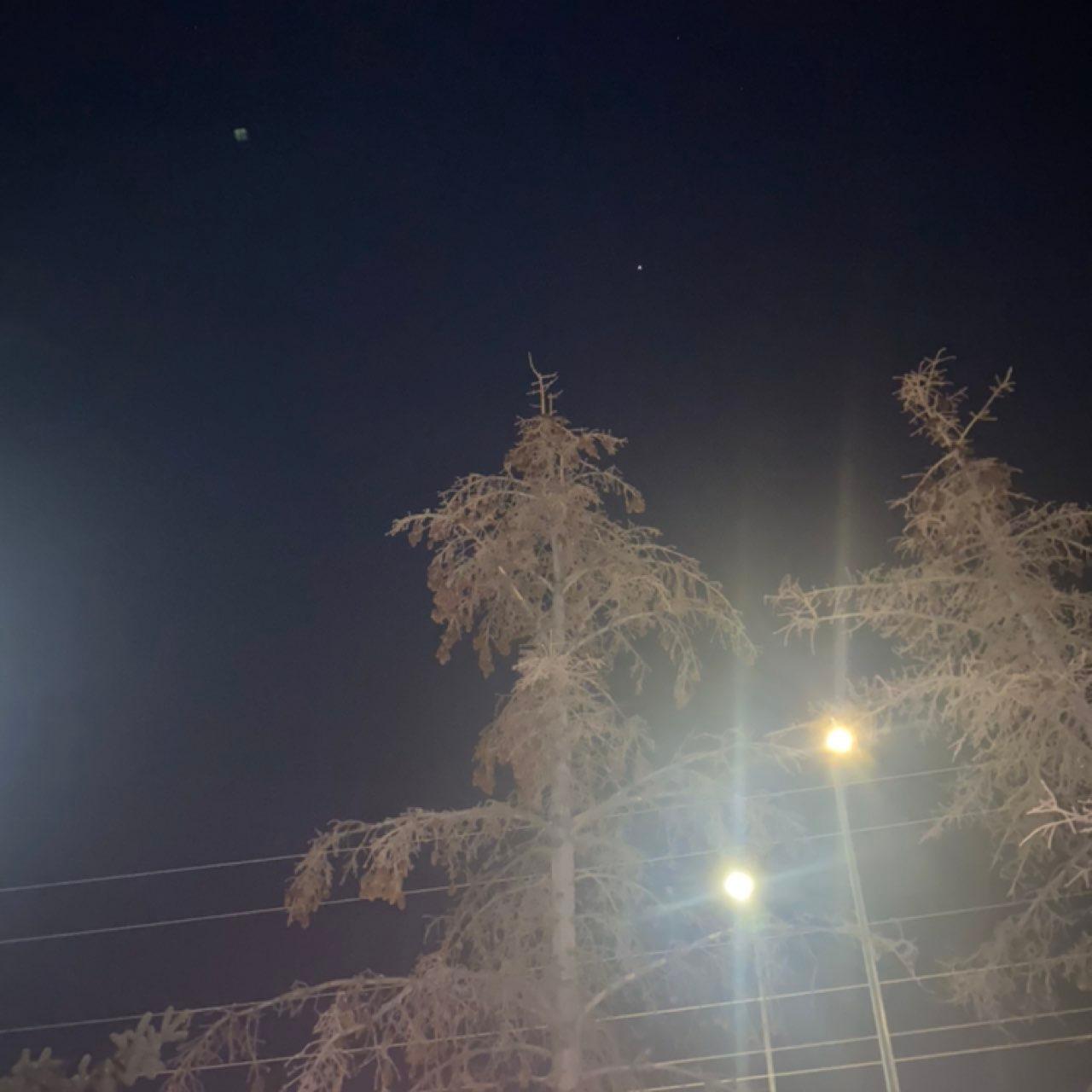 The Moon over Calgary, Canada — waning gibbous, Lunar Day 18