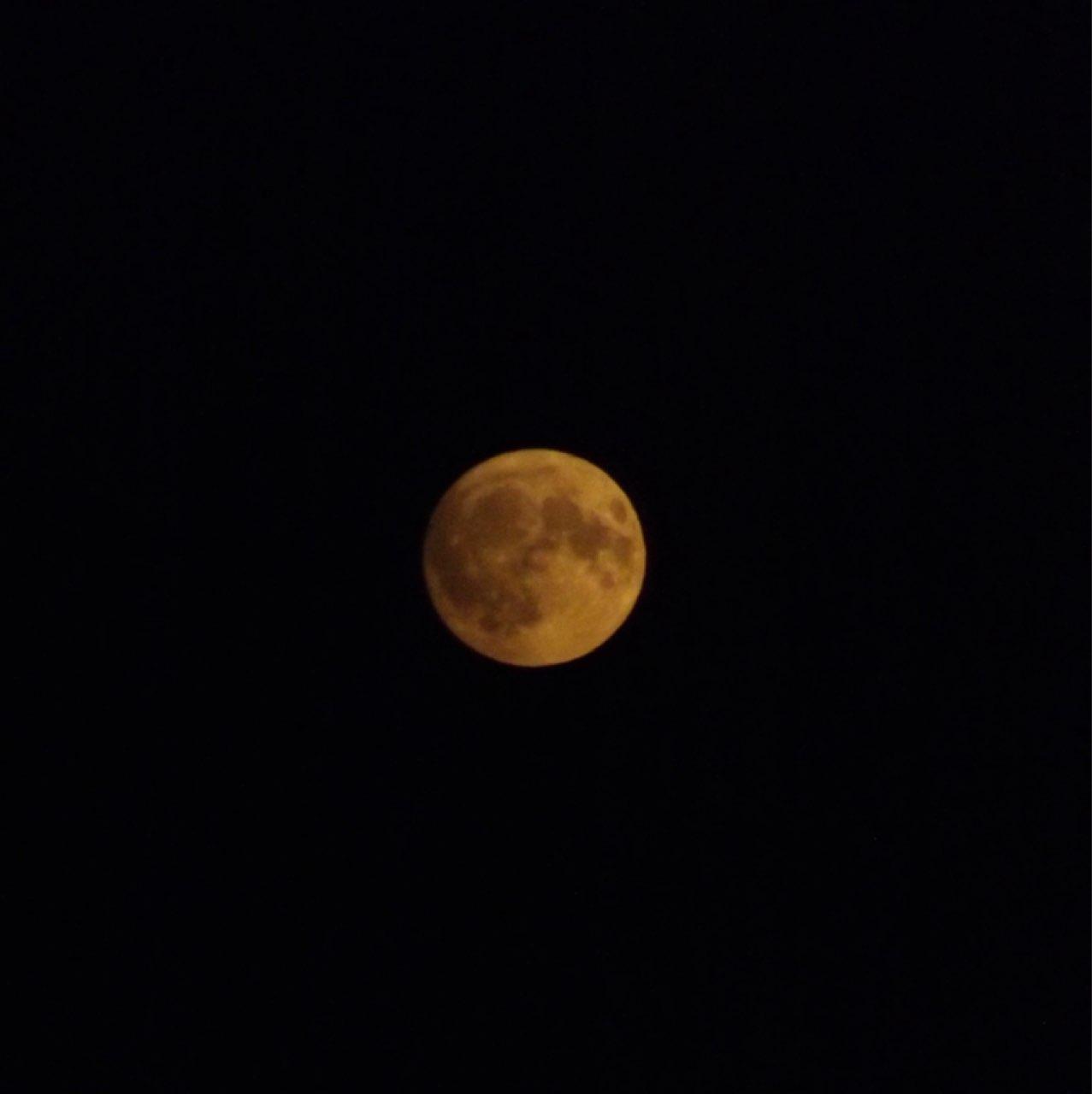 The Moon over South Shields, United Kingdom — full moon, Lunar Day 16
