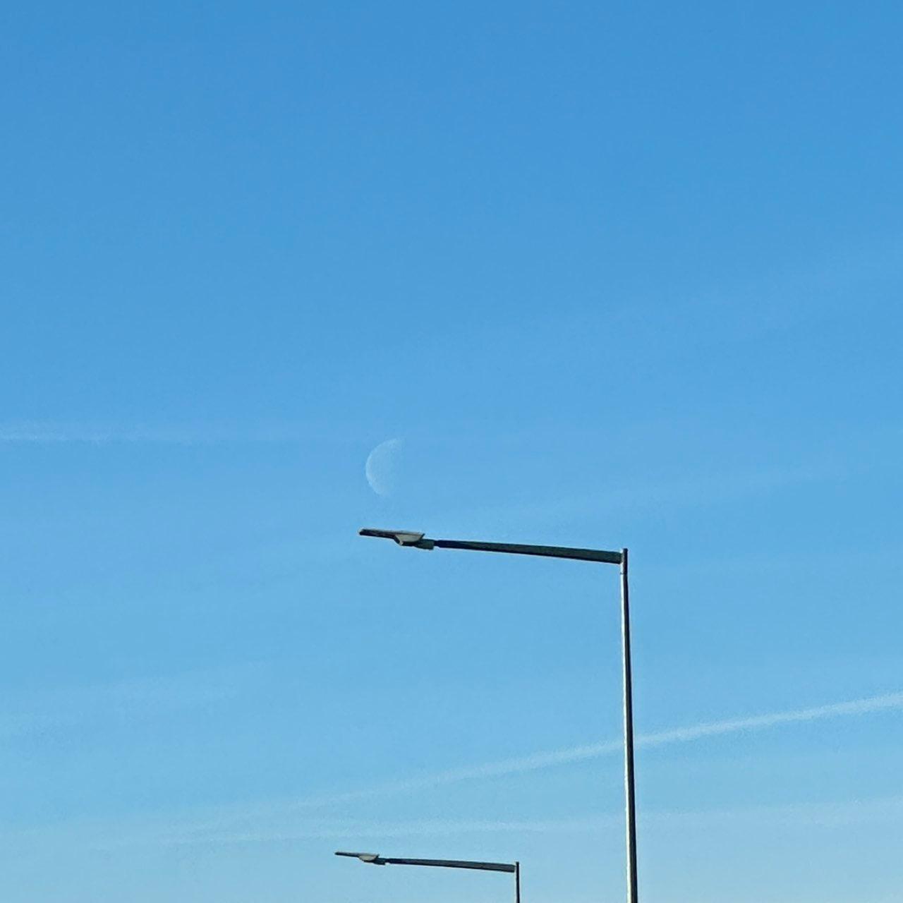 The Moon over Żary, Polska — last quarter, Lunar Day 22