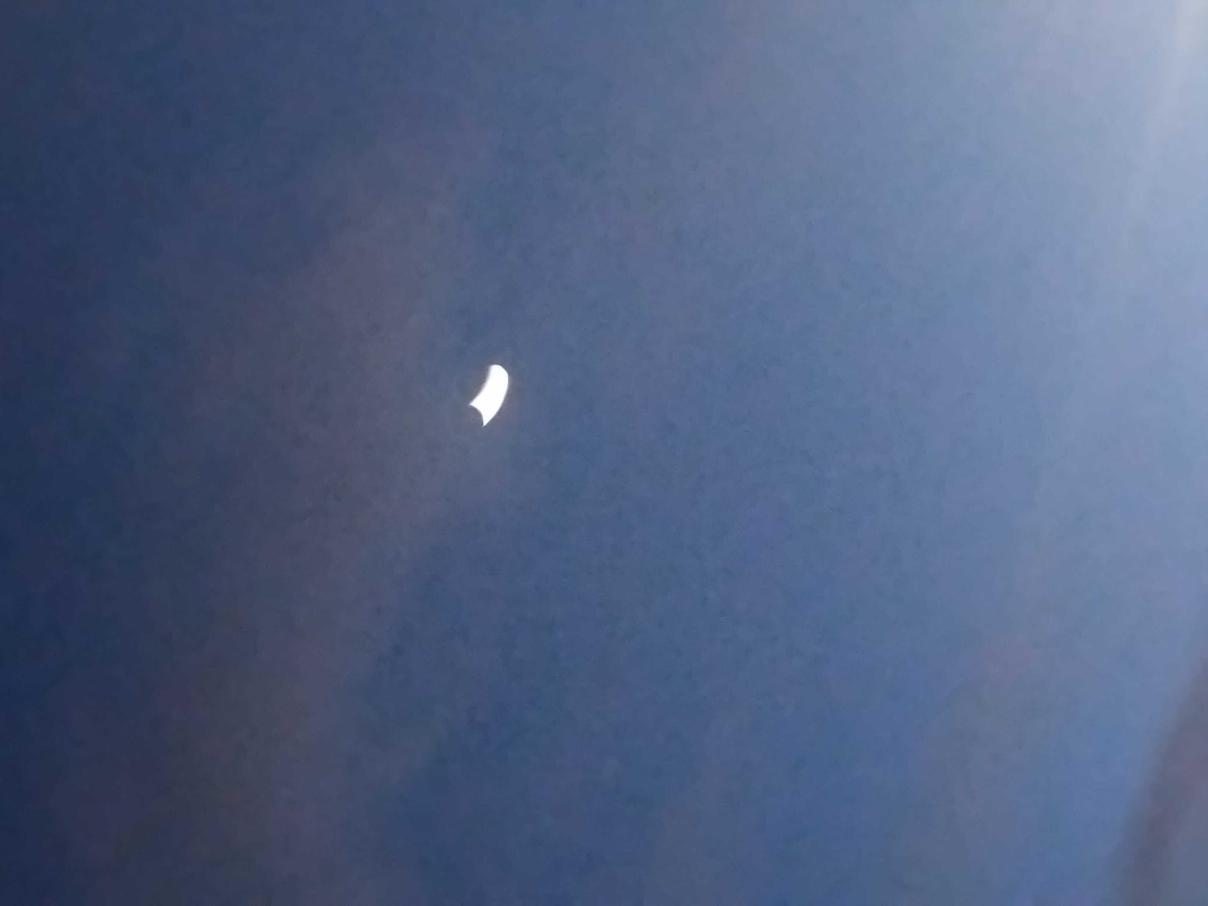 The Moon over United Kingdom — waxing crescent, Lunar Day 4