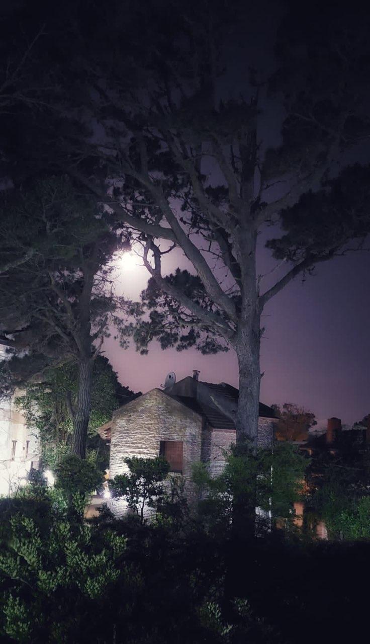The Moon over Pinamar, Argentina — full moon, Lunar Day 15