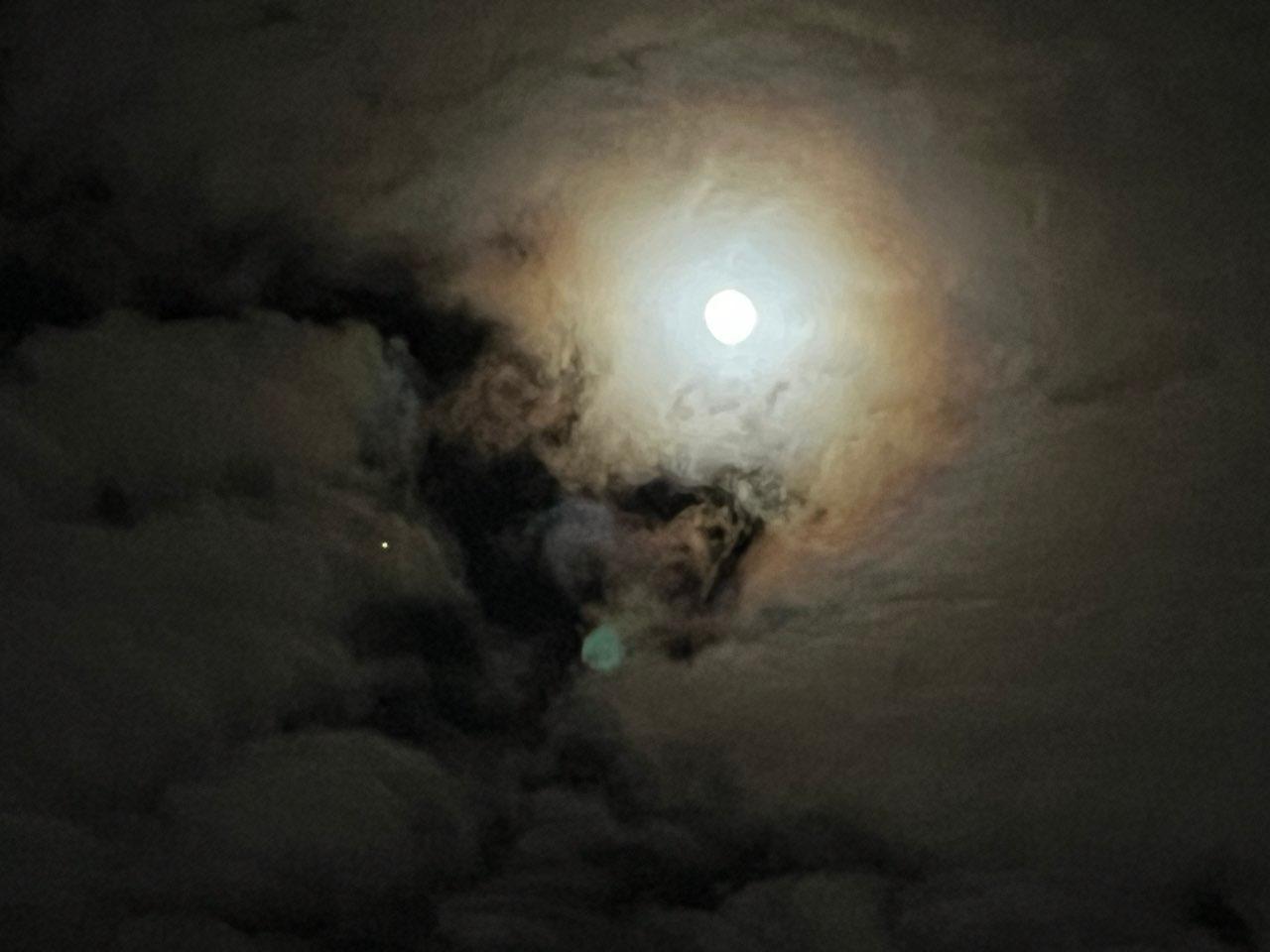 The Moon over Herrenberg, Germany — full moon, Lunar Day 15