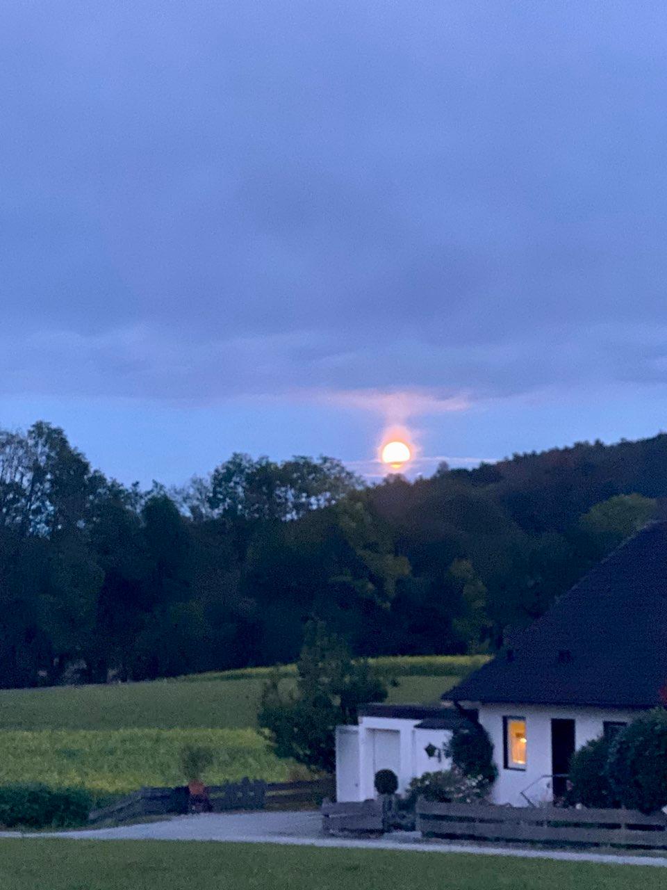 The Moon over München, Deutschland — full moon, Lunar Day 15