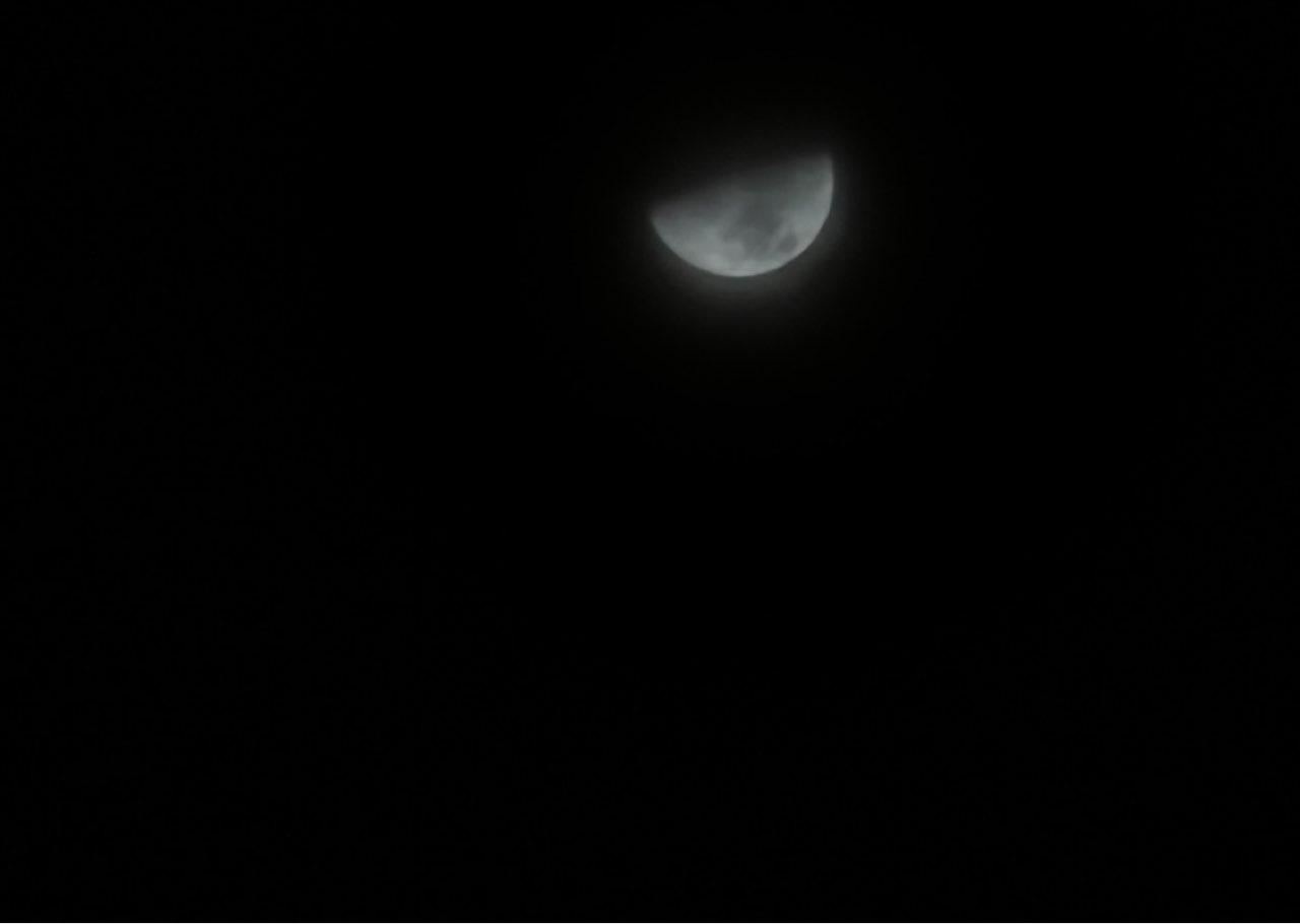 The Moon over Farmers Branch, Estados Unidos — first quarter, Lunar Day 8