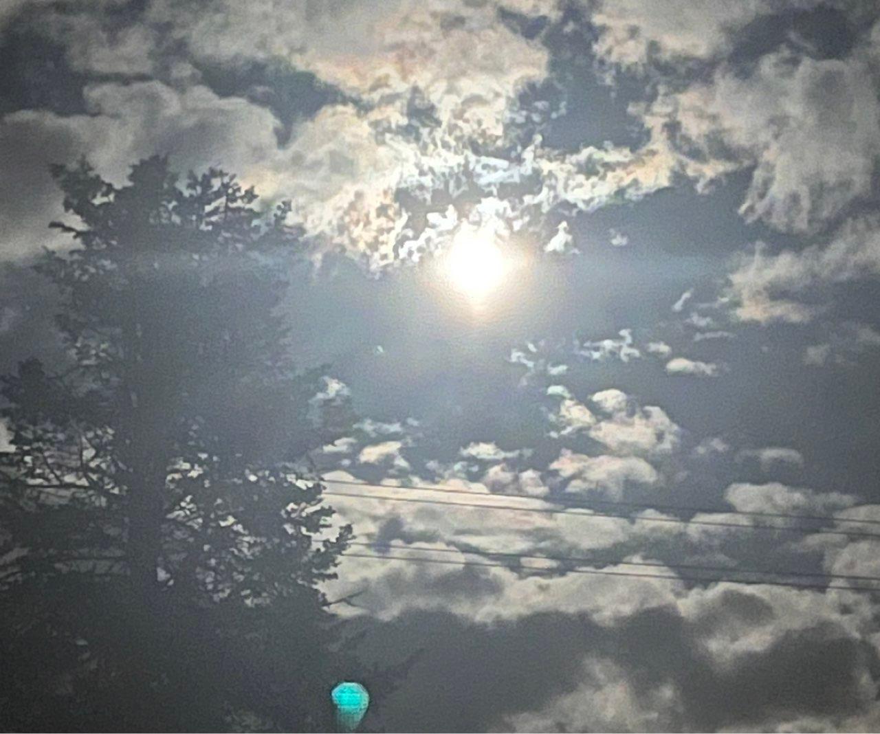 The Moon over Wiesloch, Deutschland — full moon, Lunar Day 16