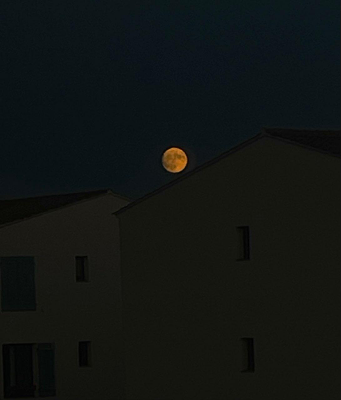 The Moon over Six-Fours-les-Plages, France — full moon, Lunar Day 15