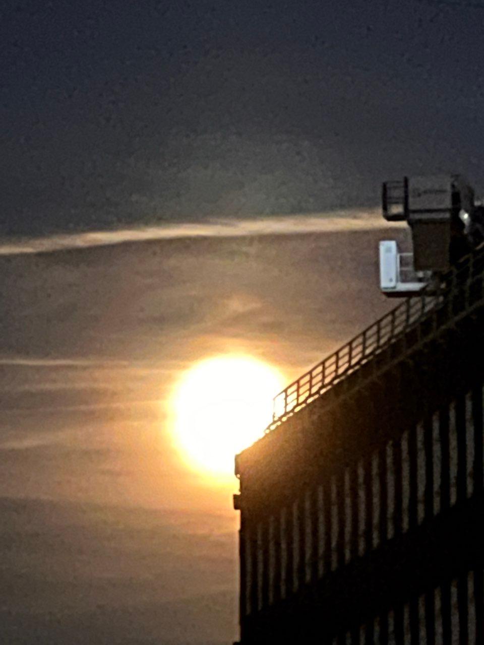 The Moon over Hamburg, Germany — full moon, Lunar Day 15