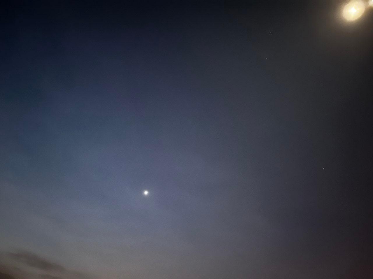 The Moon over Potsdam, Deutschland — last quarter, Lunar Day 22