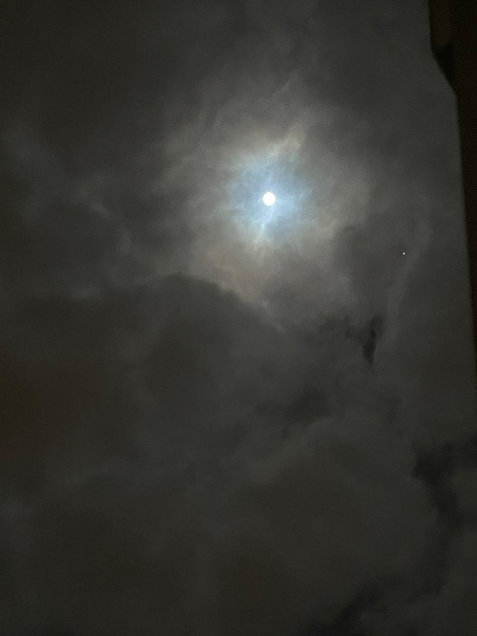 The Moon over Rouen, France — full moon, Lunar Day 13